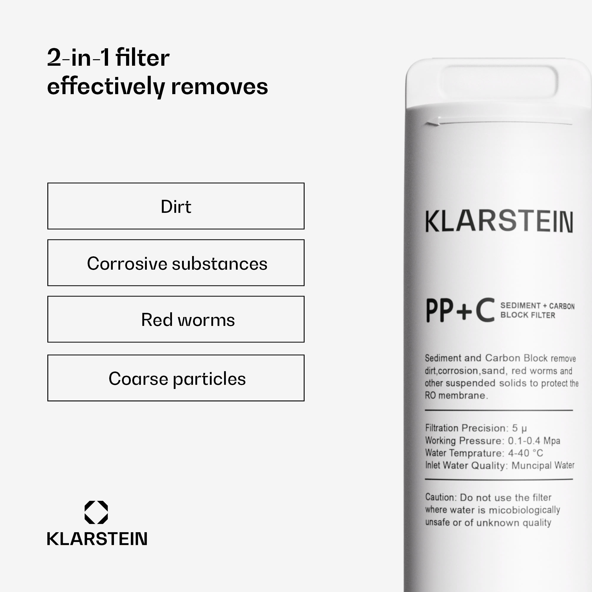 Klarstein PureFina PPC náhradný uhlíkový filter / príslušenstvo – Obrázok 2