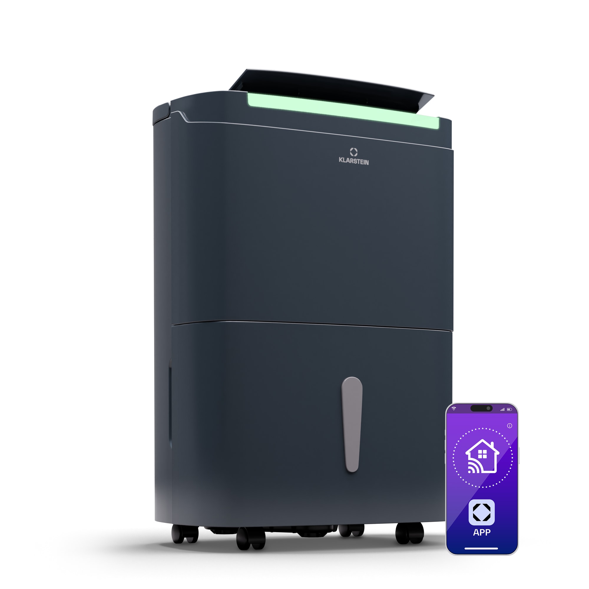 Klarstein DryFy Pro Connect Smart, Odvlhčovač vzduchu, WiFi, Kompresný, 30l/d, 50-60m²