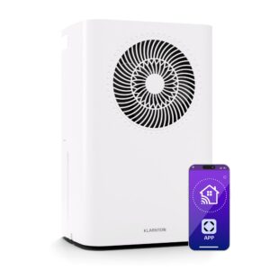Klarstein CircleDry Smart 12 L odvlhčovač, 12 L/deň, 260 W, 25-30m², WiFi, časovač, filter