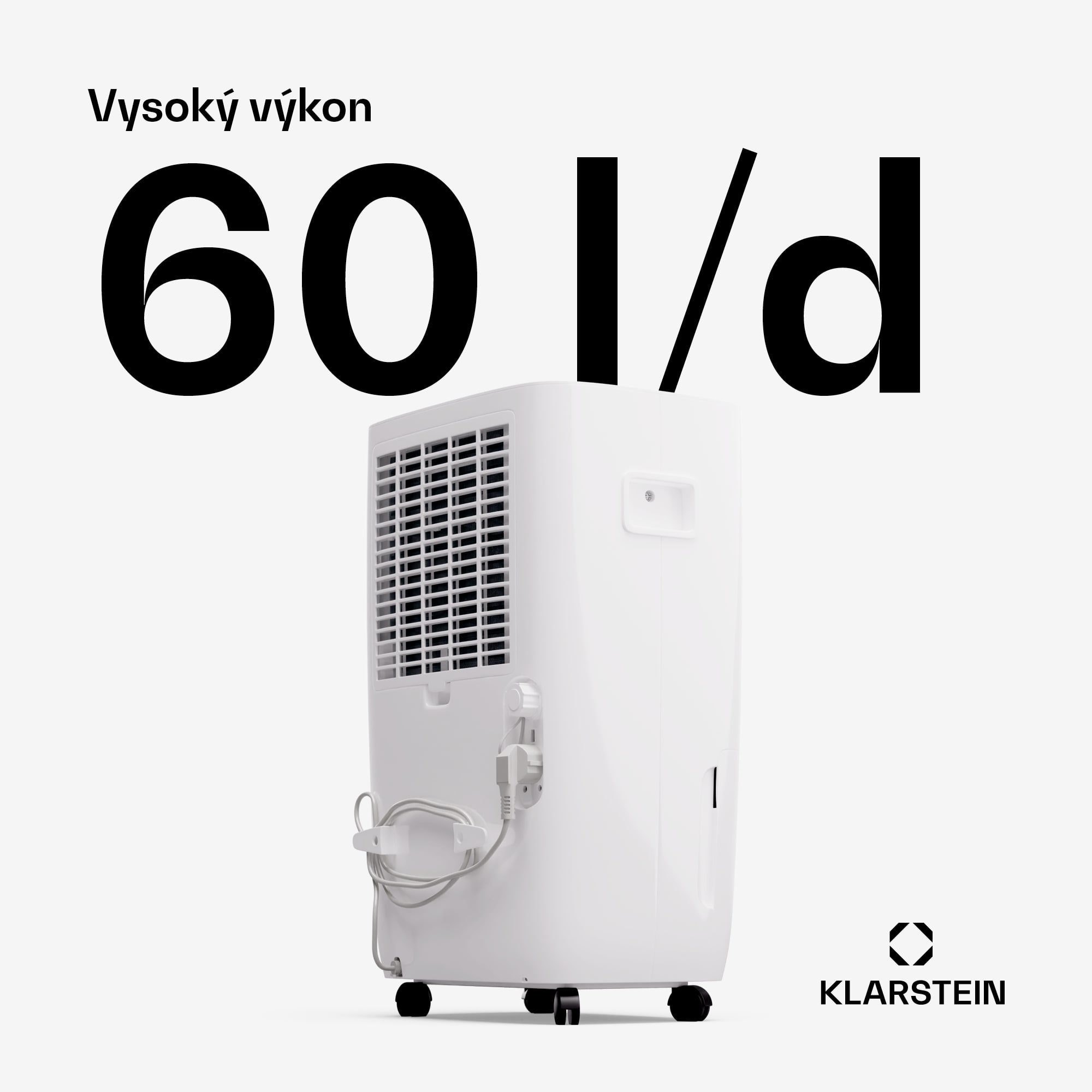 Klarstein DryFy Pro Connect Smart, Odvlhčovač vzduchu, WiFi, Kompresný, 60l/24h, 45-65m² – Obrázok 3