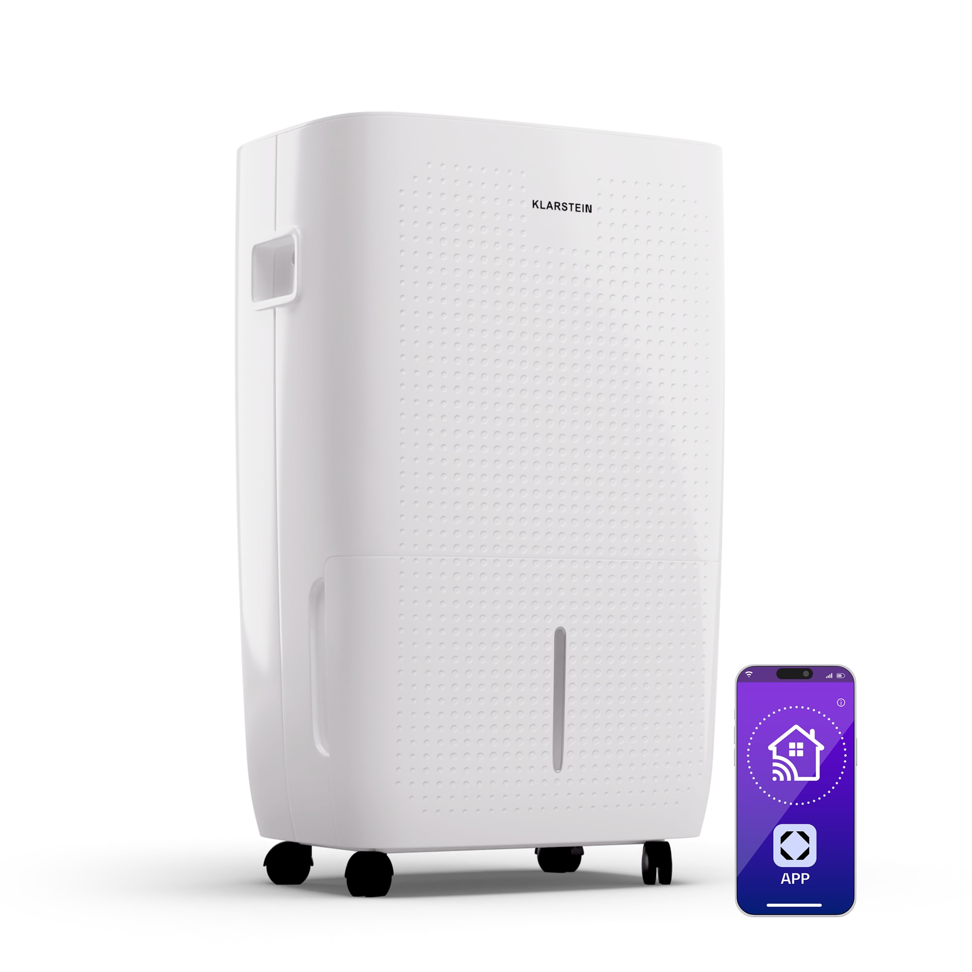 Klarstein DryFy Pro Connect Smart, Odvlhčovač vzduchu, WiFi, Kompresný, 60l/24h, 45-65m²