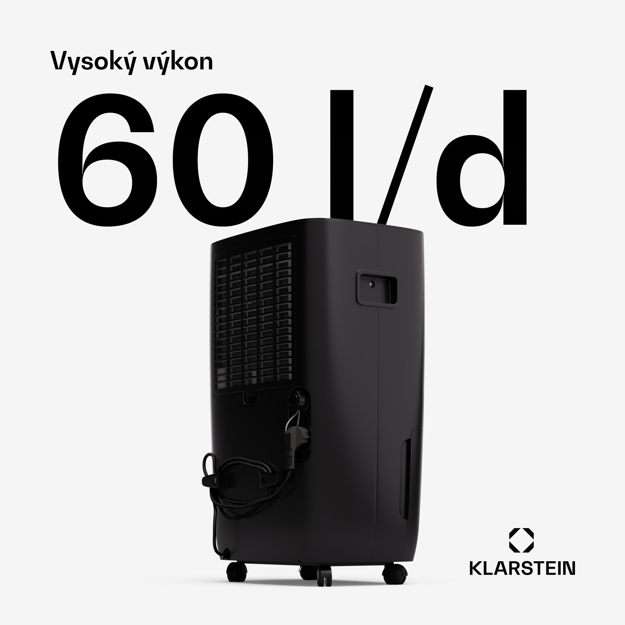 Klarstein DryFy Pro Connect 60 Smart, Odvlhčovač, WiFi, Kompresia, 60l/24h, 45-65 m² – Obrázok 3