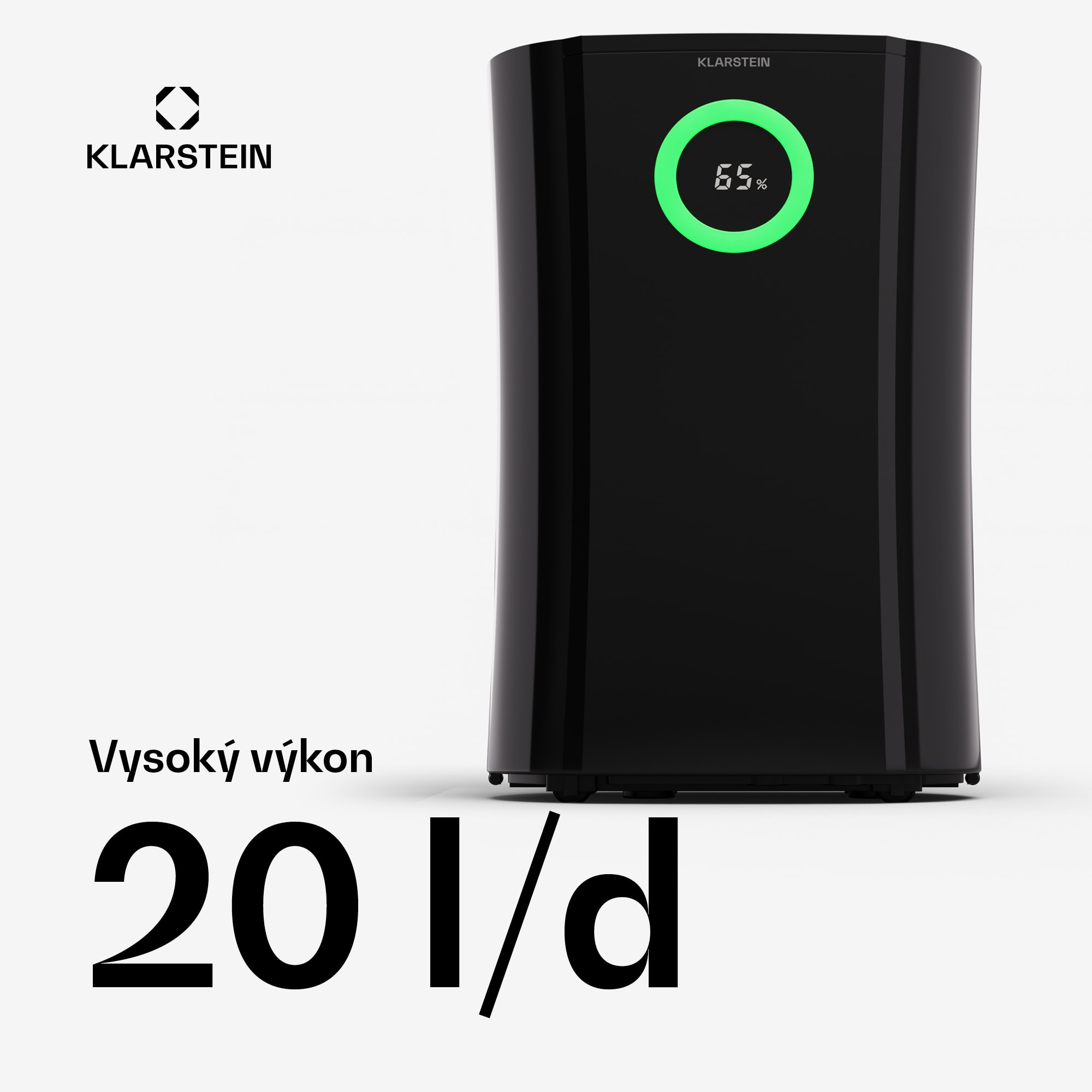 Klarstein DryFy Pro Connect 20 Smart, odvlhčovač, WiFi, kompresia, 20l/d, 50m² – Obrázok 3