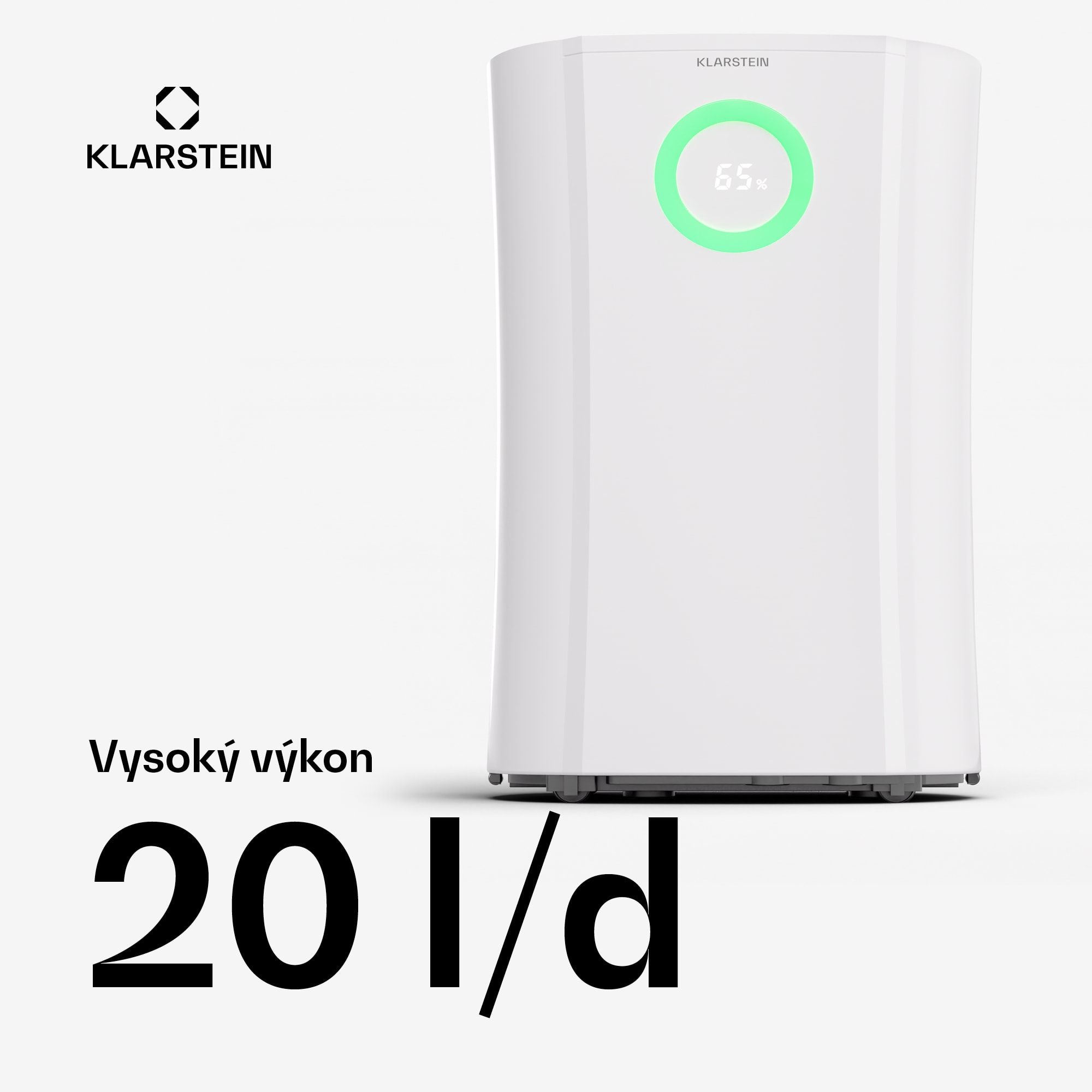 Klarstein DryFy Pro Connect 20 Smart, odvlhčovač, WiFi, kompresia, 20l/d, 35-50m² – Obrázok 3