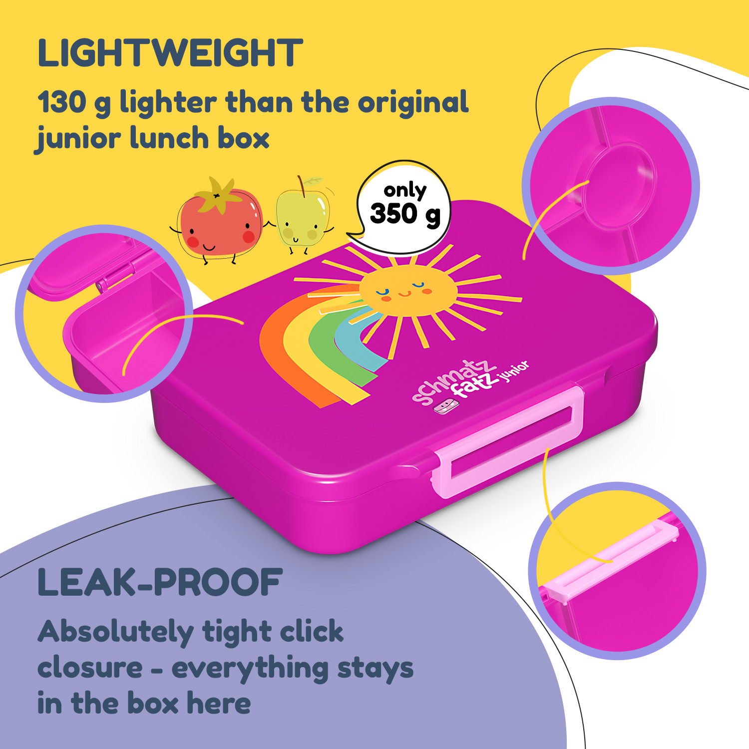 NA Schmatzfatz desiatový box so 6 priehradkami – Obrázok 3