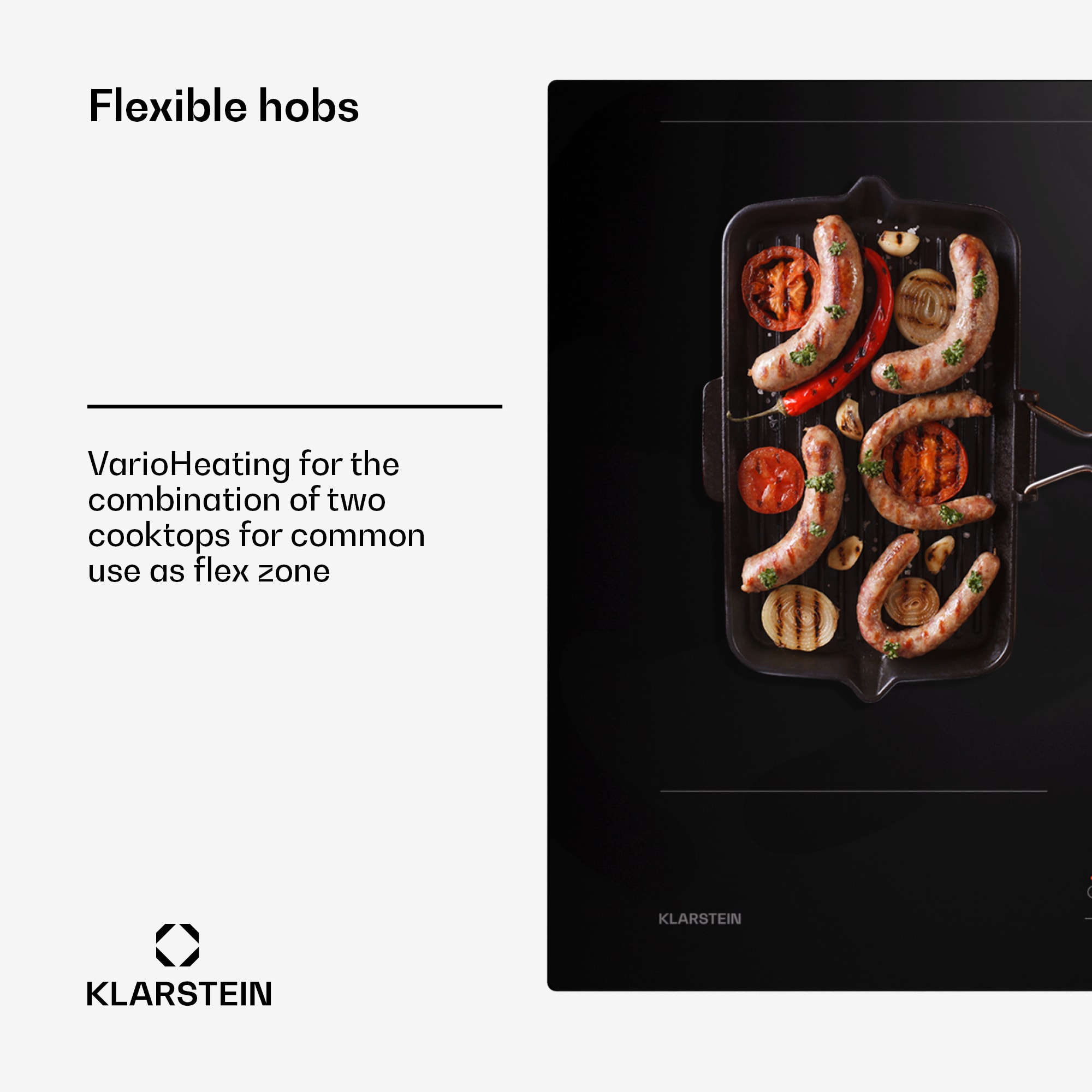 Klarstein AirJet 83, Down Air System, indukčný sporák + DownAir-digestor, 754 m³/h, A – Obrázok 3