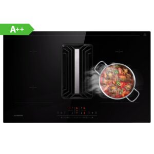 Klarstein AirJet 83, Down Air System, indukčný sporák + DownAir-digestor, 754 m³/h, A