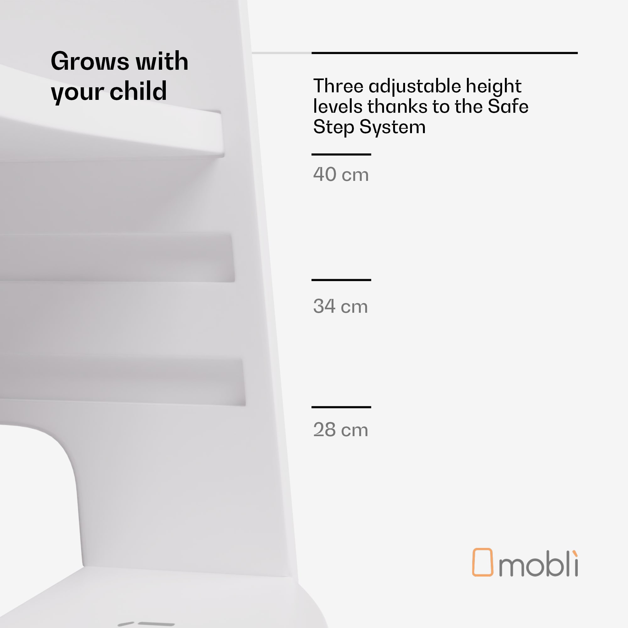 Mobli Ully Montessori, učebná veža, MDF, 40,5 x 86 x 38 cm, výškovo nastaviteľná – Obrázok 3