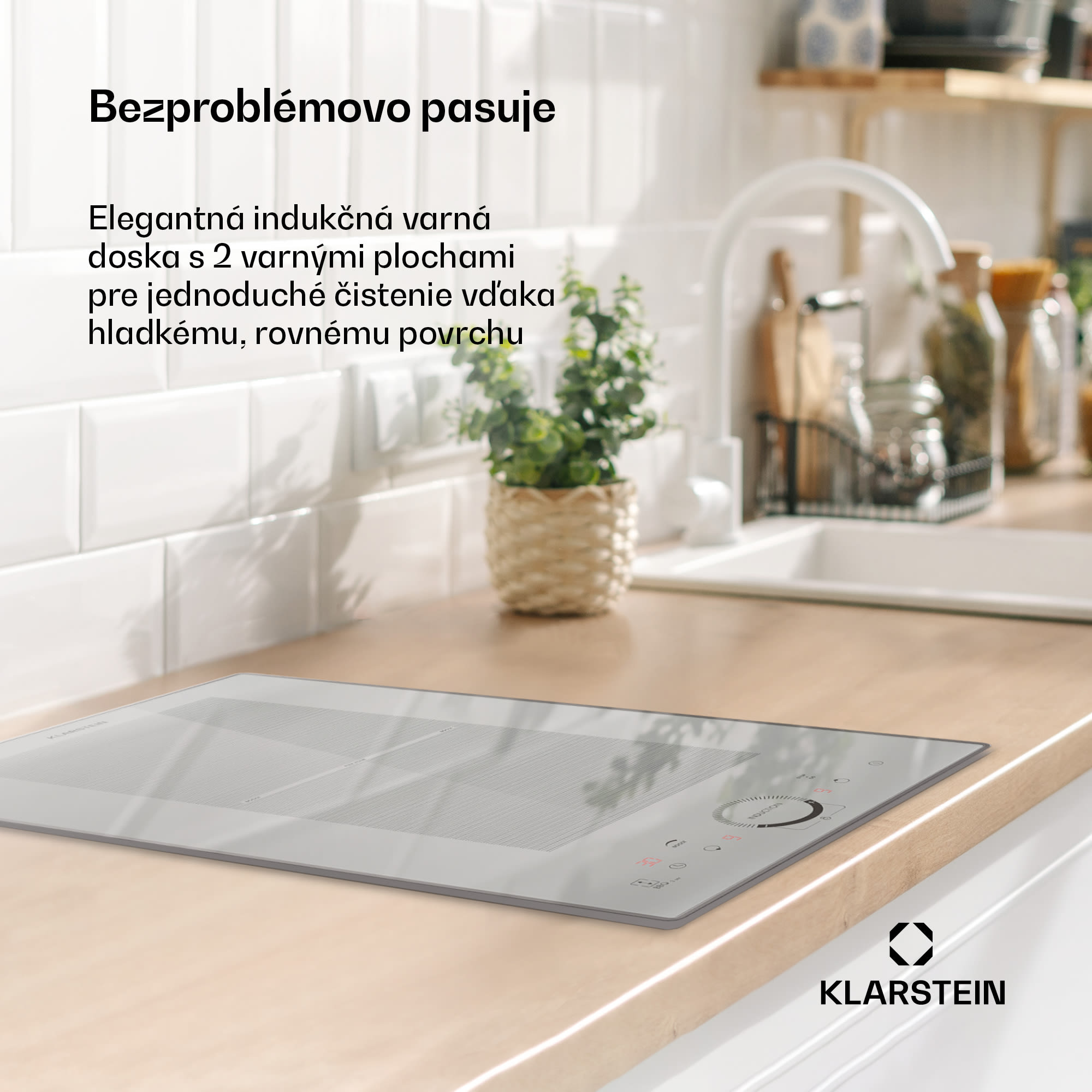 Klarstein Delicatessa Domino Prime, vstavaná indukčná varná doska, 2 zóny, 3500 W – Obrázok 2