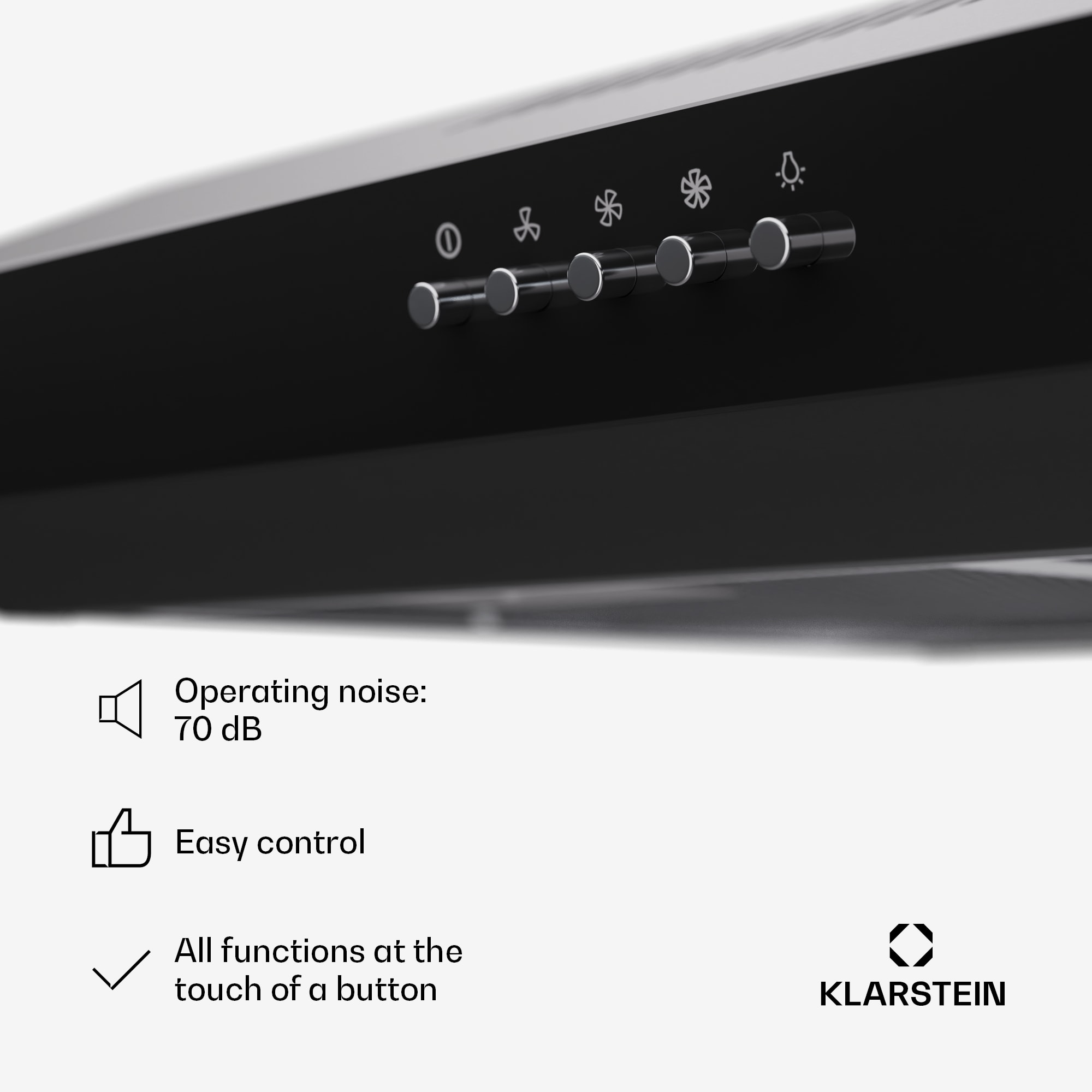 Klarstein Contempo 60, digestor, 60 cm, podskrinkový, 200 m³/h, LED, akryl, nehrdzavejúca oceľ – Obrázok 5