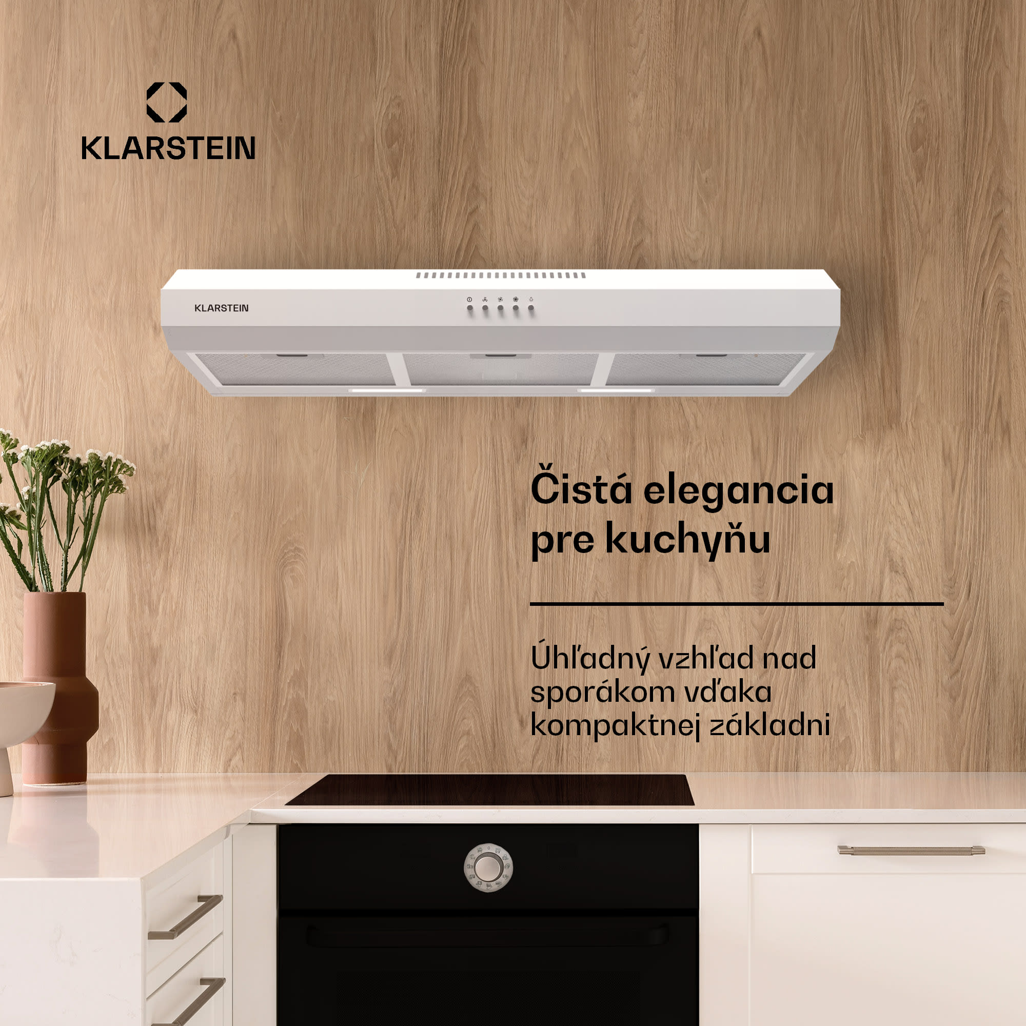 Klarstein Contempo 90, digestor, 90 cm, podskrinkový, 200 m³/h, LED, akryl, nehrdzavejúca oceľ – Obrázok 2