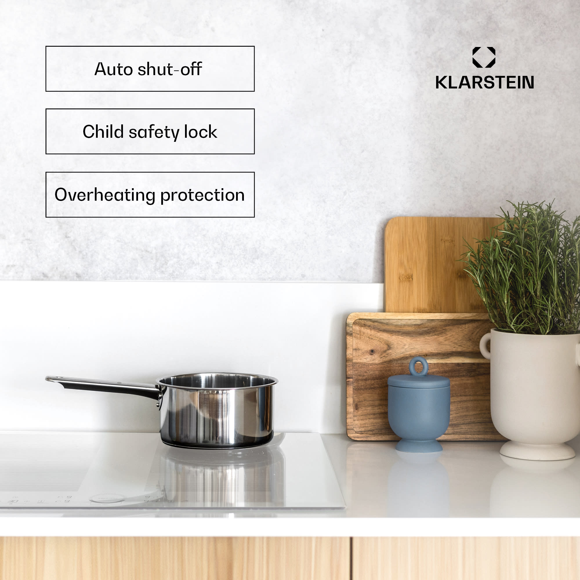 Klarstein Delicatessa 70 Flex, vstavaná indukčná varná doska, 4 zóny, 7000 W, sklokeramika – Obrázok 5