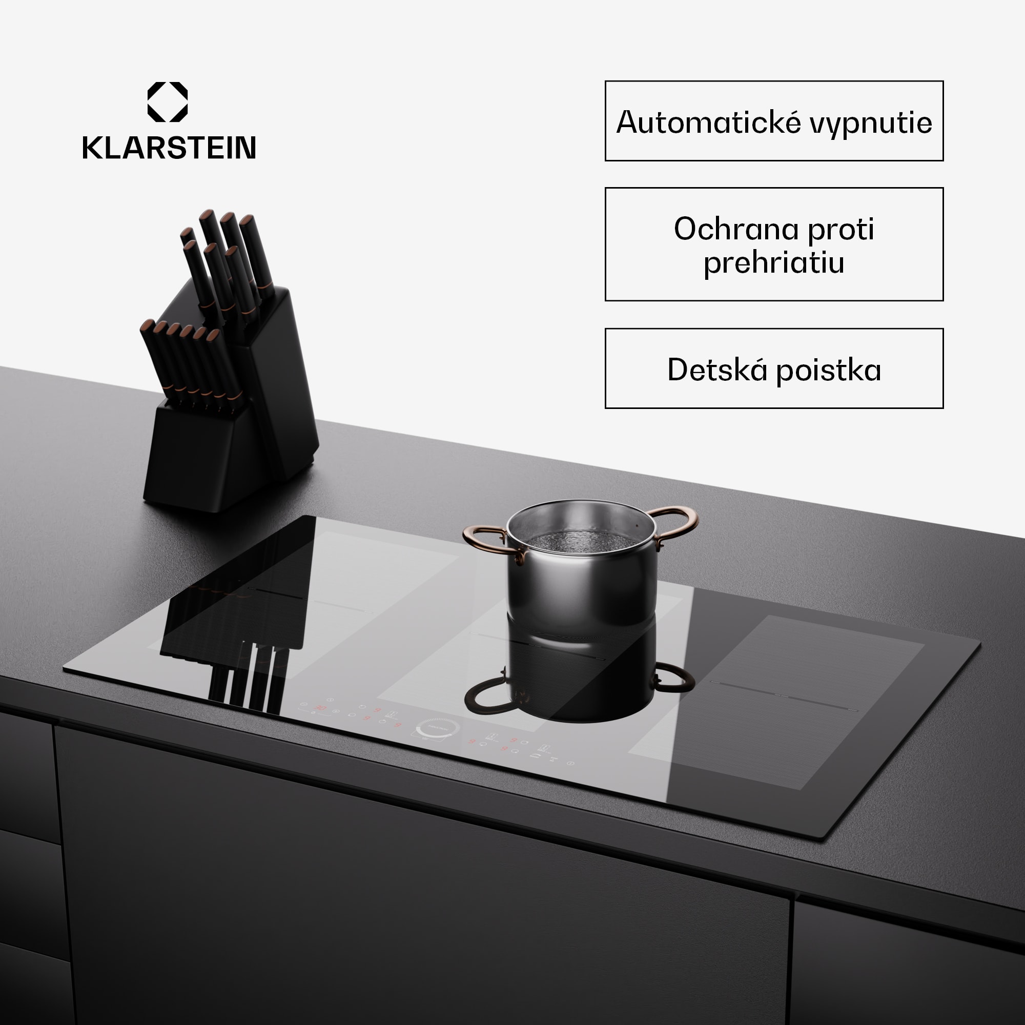 Klarstein Delicatessa 90 Full Flex vstavaná indukčná varná doska 6 zón 10 500 W sebestačná – Obrázok 5