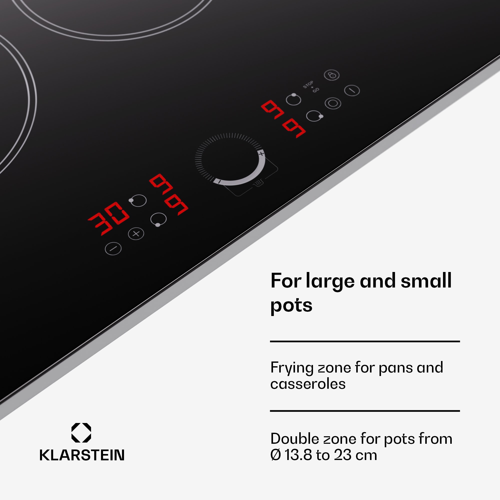 Klarstein Virtuosa 90 sklokeramická varná doska – Obrázok 4