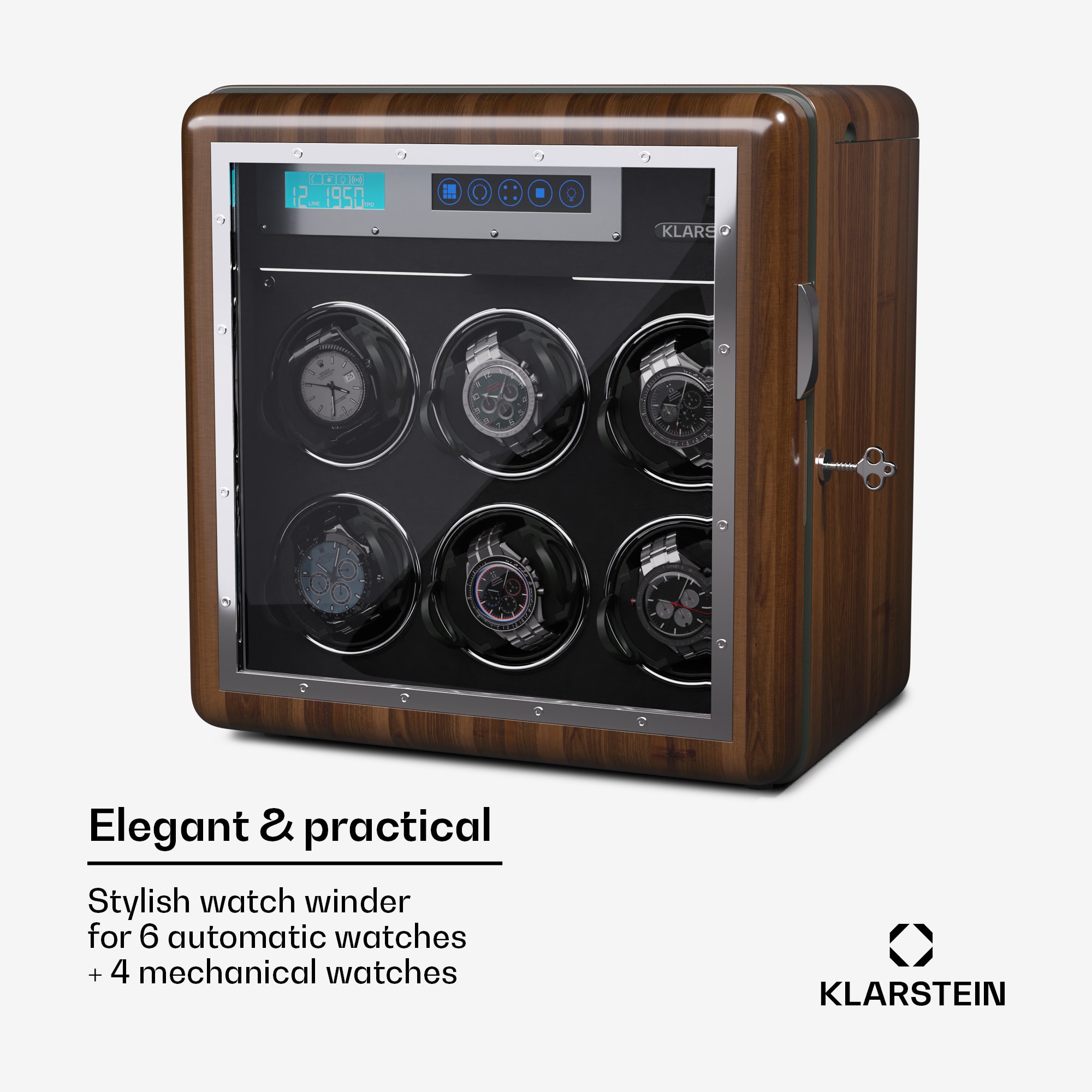 Klarstein Valmont 6+4 naťahovač hodiniek – Obrázok 2