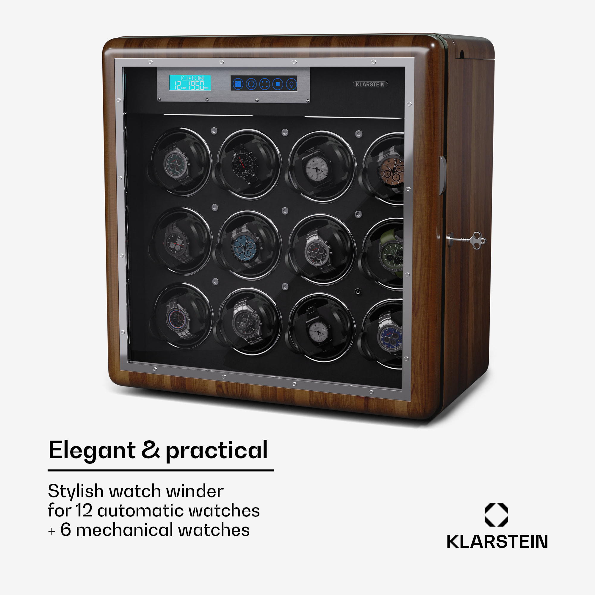 Klarstein Valmont 12+6 naťahovač hodiniek – Obrázok 2