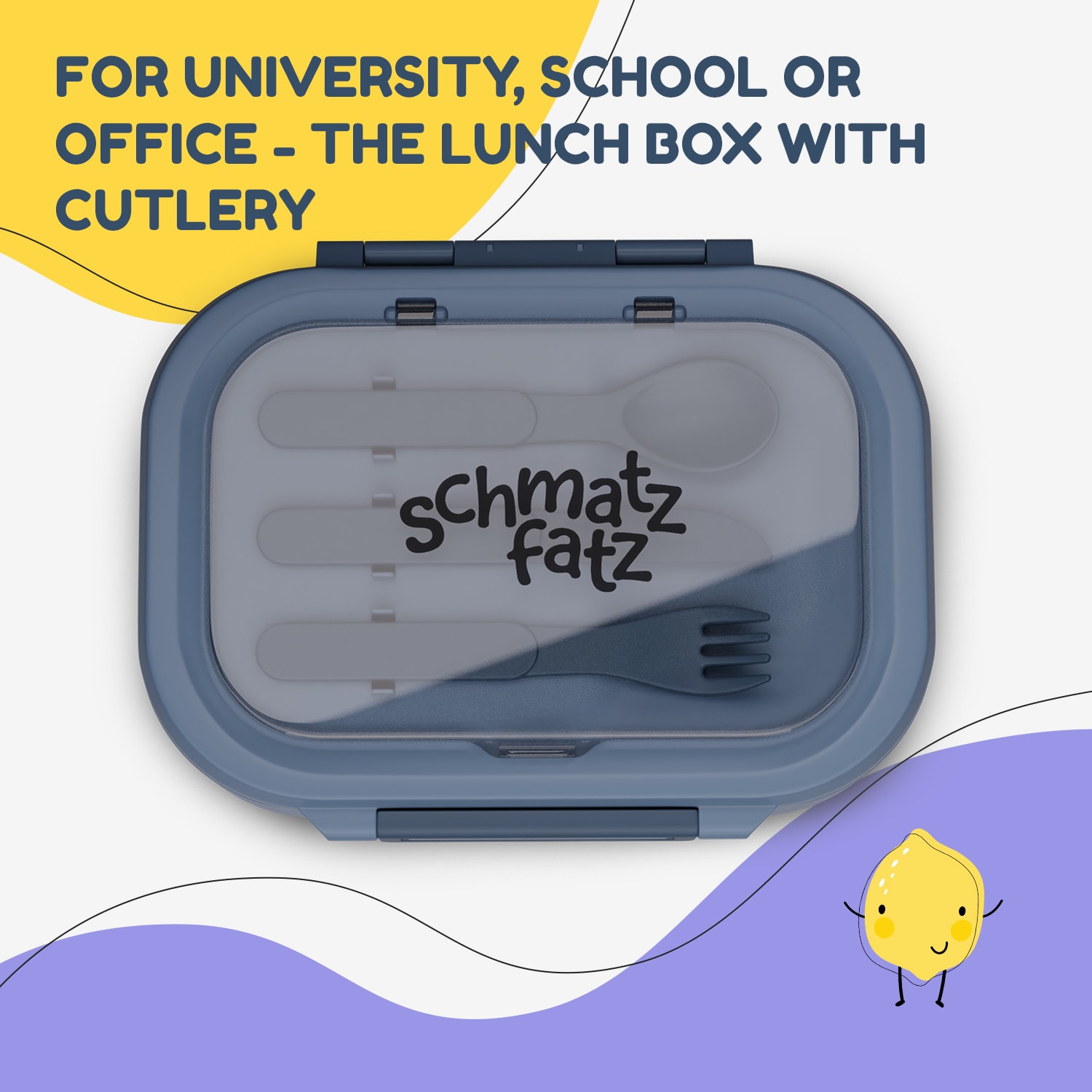 Klarstein Bunko plastový desiatový box s 3 priehradkami – Obrázok 5