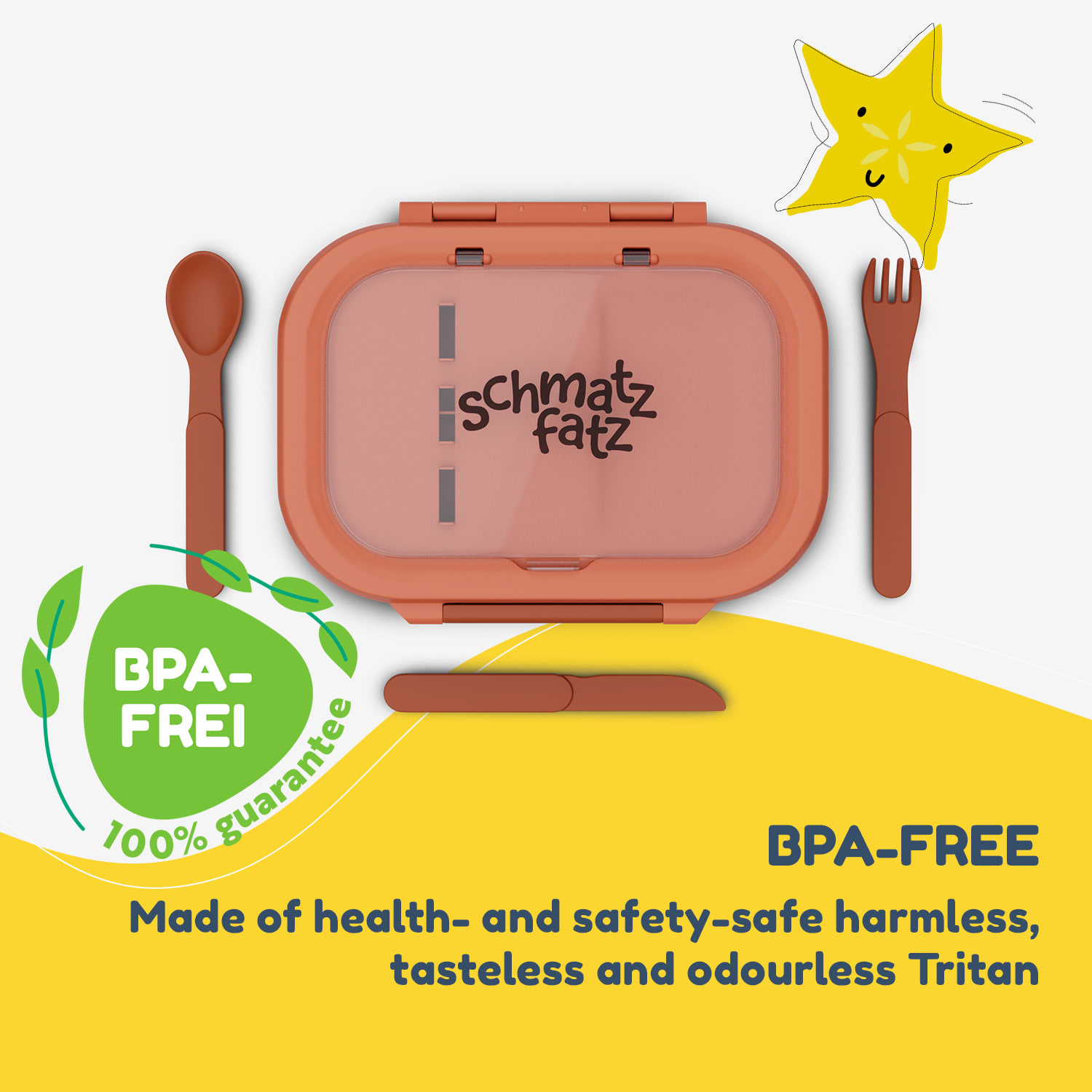 Klarstein Bunko plastový desiatový box s 3 priehradkami – Obrázok 3