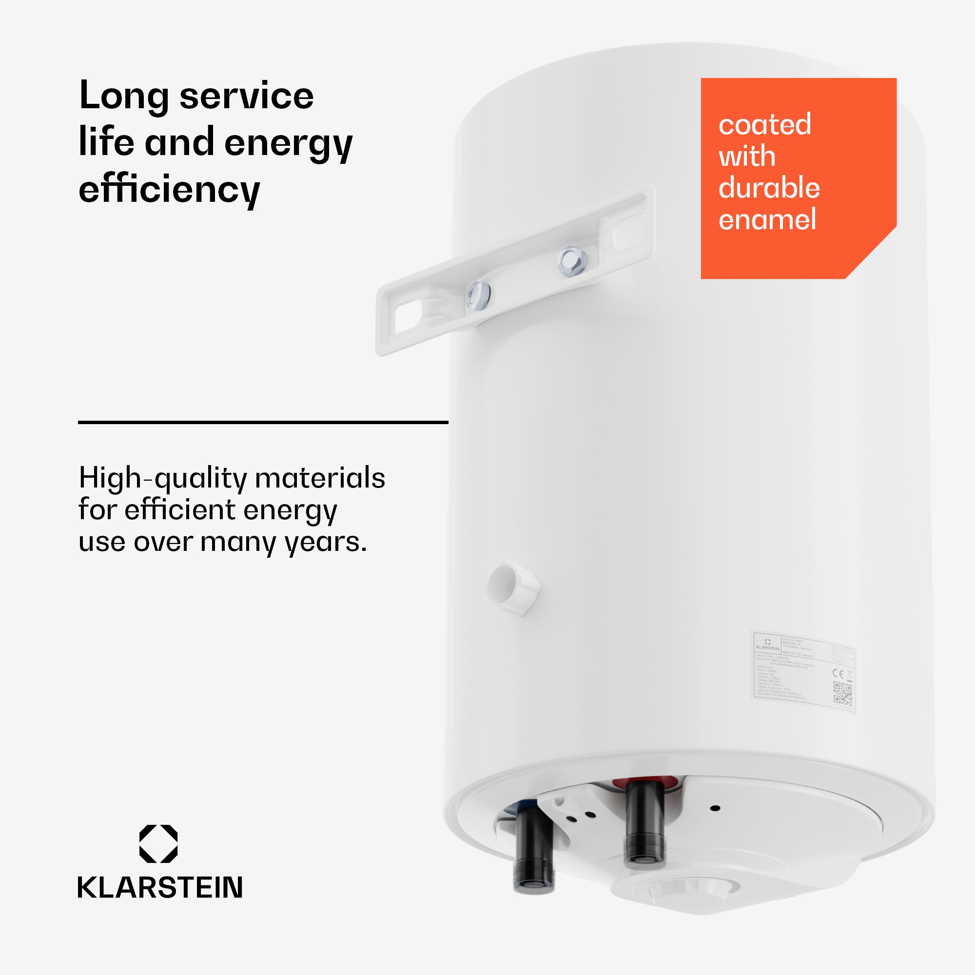 Klarstein ENDURAHEAT MAX 30, bojler, 30 litrov – Obrázok 4