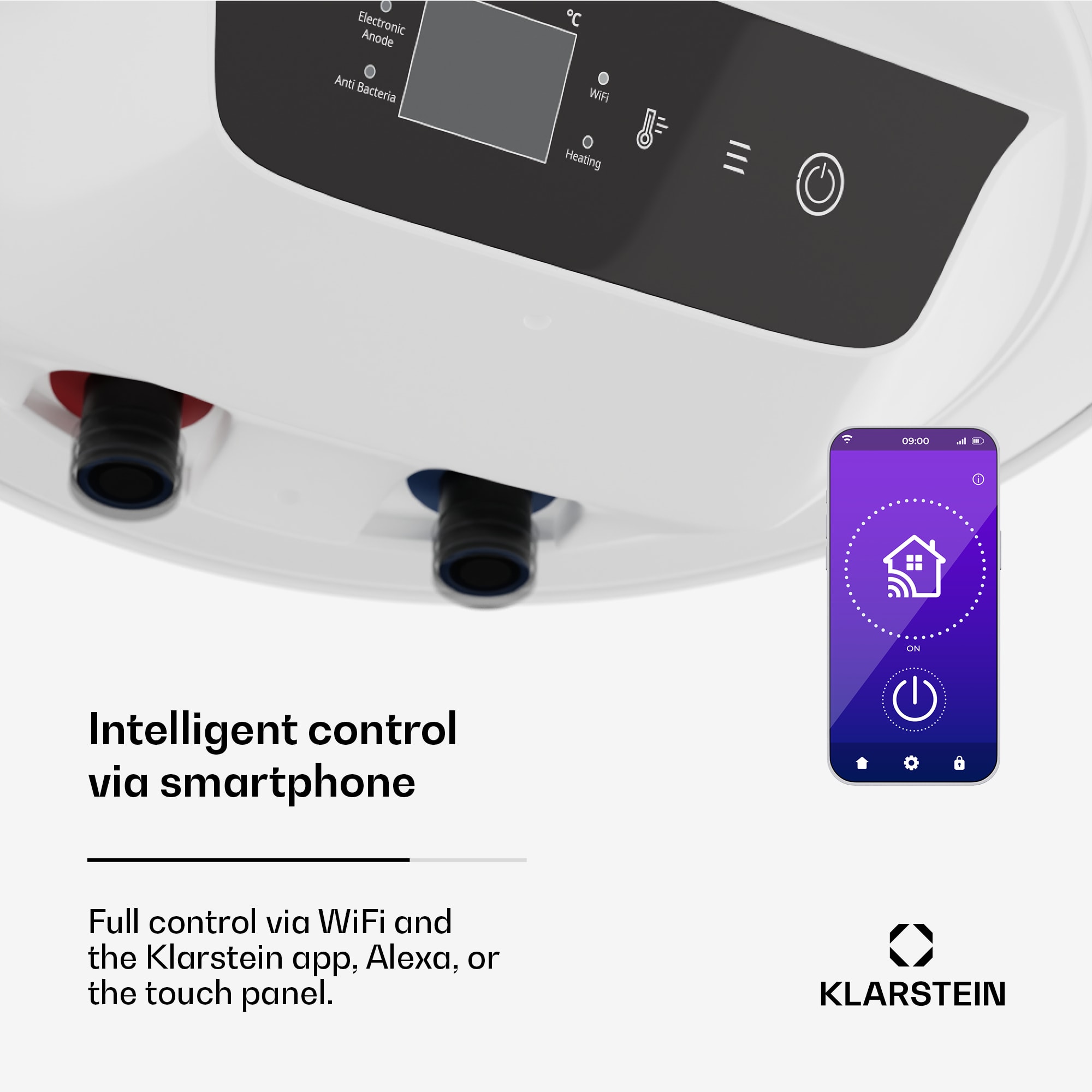 Klarstein ENDURAHEAT SMART 30, bojler, 30 litrov – Obrázok 2