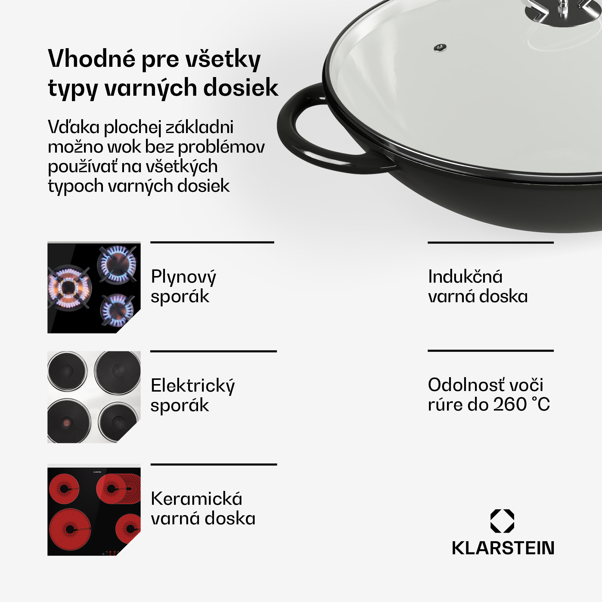 Klarstein Jersey Wok - čierny – Obrázok 3