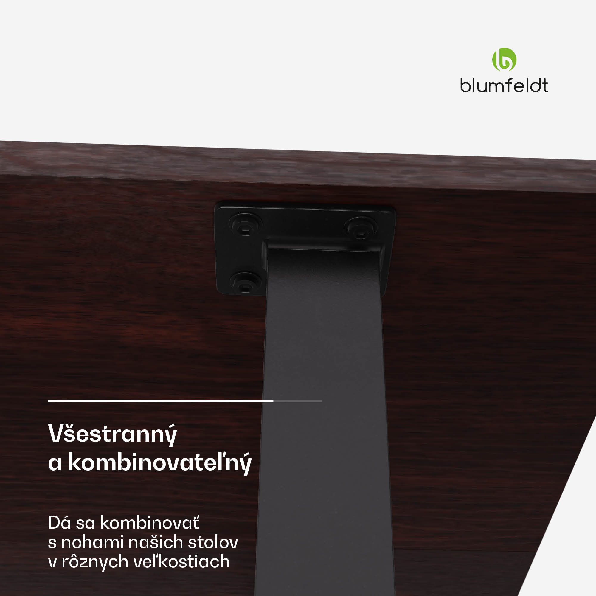 Blumfeldt Bearsdon stolová doska 140 x 80 cm pre kuchyňu a jedáleň, Robustná lamelová drevotrieska – Obrázok 4