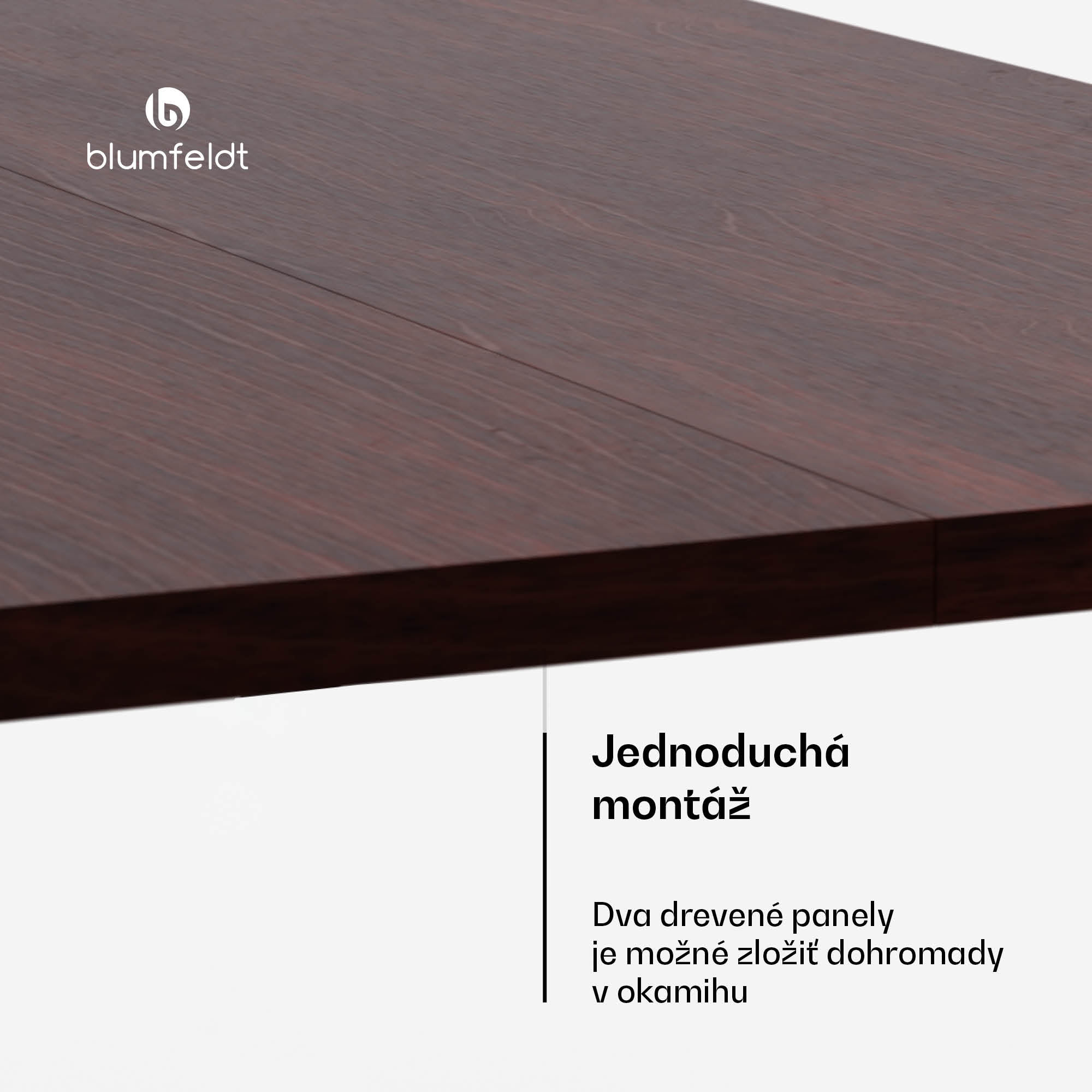 Blumfeldt Bearsdon stolová doska 140 x 80 cm pre kuchyňu a jedáleň, Robustná lamelová drevotrieska – Obrázok 5