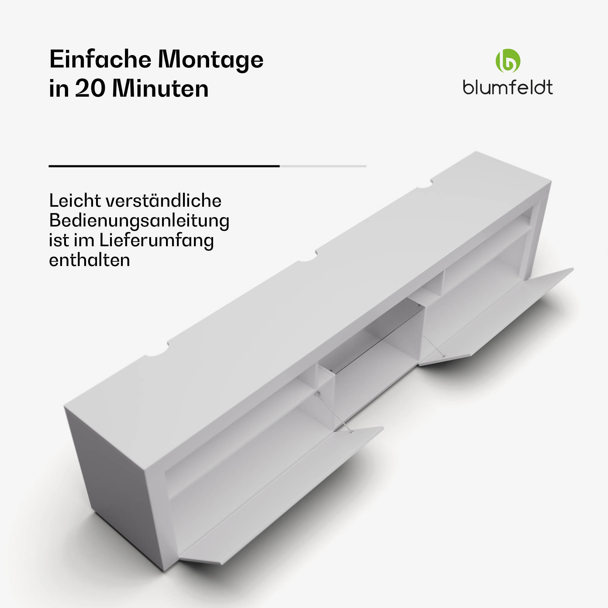 Blumfeldt Elgin, TV skrinka, 150 x 30 x 40 cm, LED – Obrázok 5