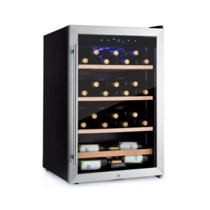 Klarstein Vinamour 48 Uno, vinotéka, 128 l, 48 fliaš, 3 police, 4–18°C, nehrdzavejúca oceľ