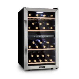 Klarstein Vinamour 45D, vinotéka, 118 l, 45 fliaš, 5–18°C, 2 zóny, nehrdzavejúca oceľ