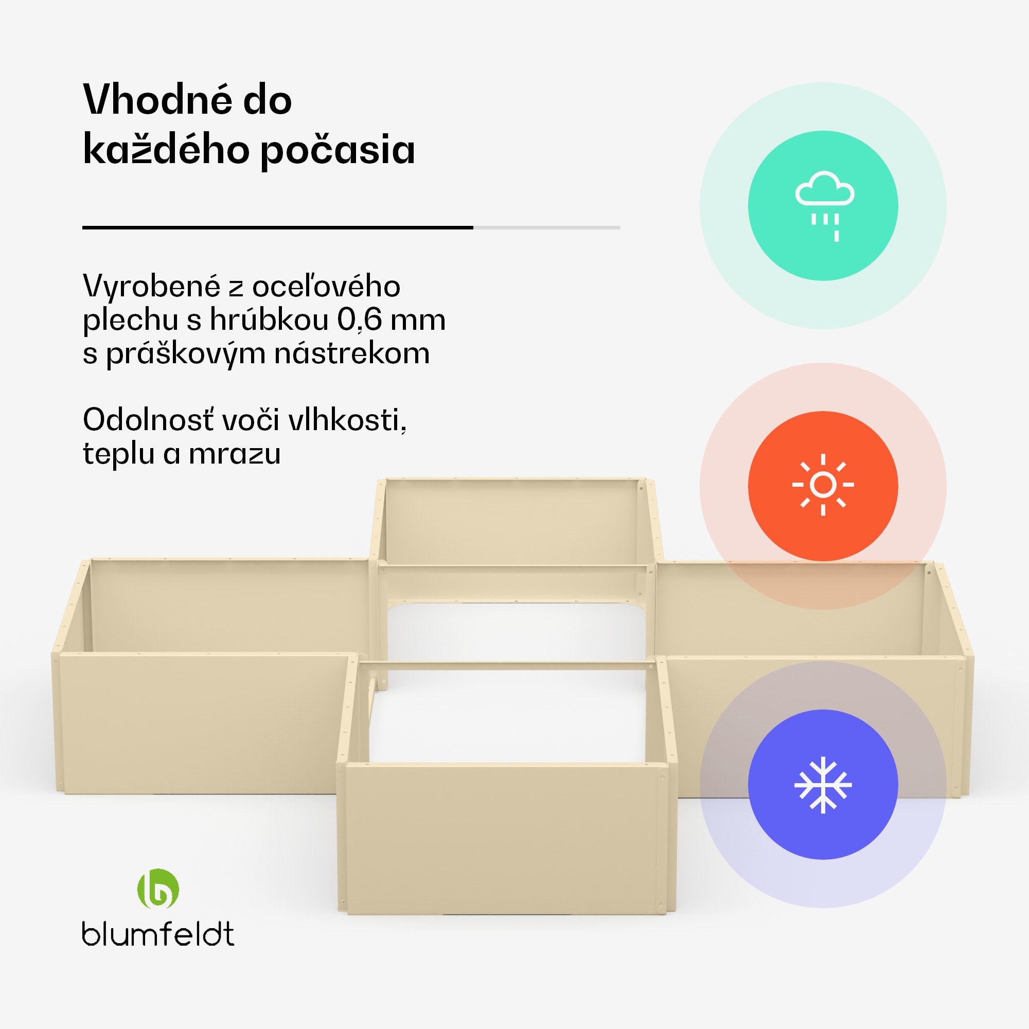 Blumfeldt Versagrow vyvýšený záhon s 12 modulmi, individuálny tvar, hrúbka 1 mm, nehrdzavejúca oceľ – Obrázok 3