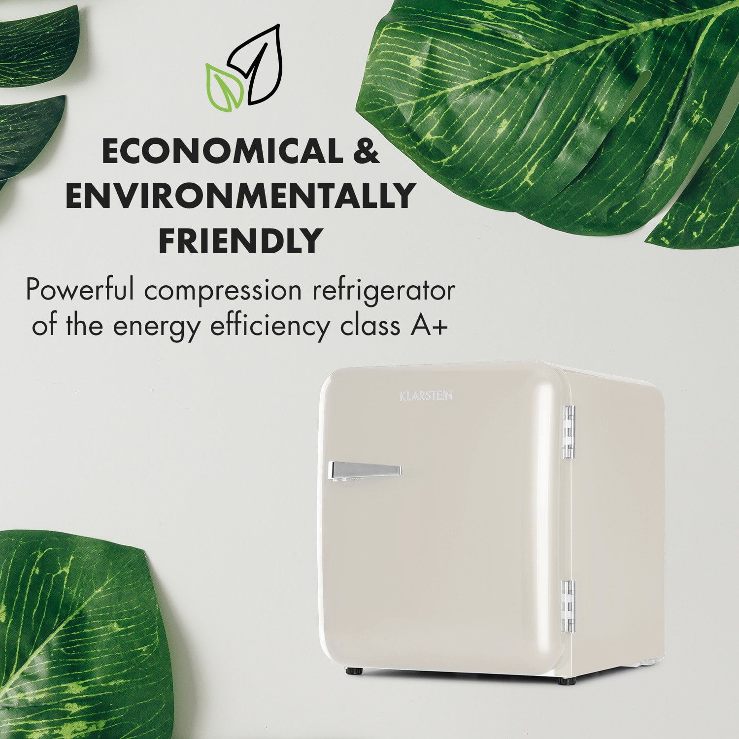 Klarstein Audrey Mini, retro chladnička, 48 l, 2 úrovne, energet. trieda F – Obrázok 5