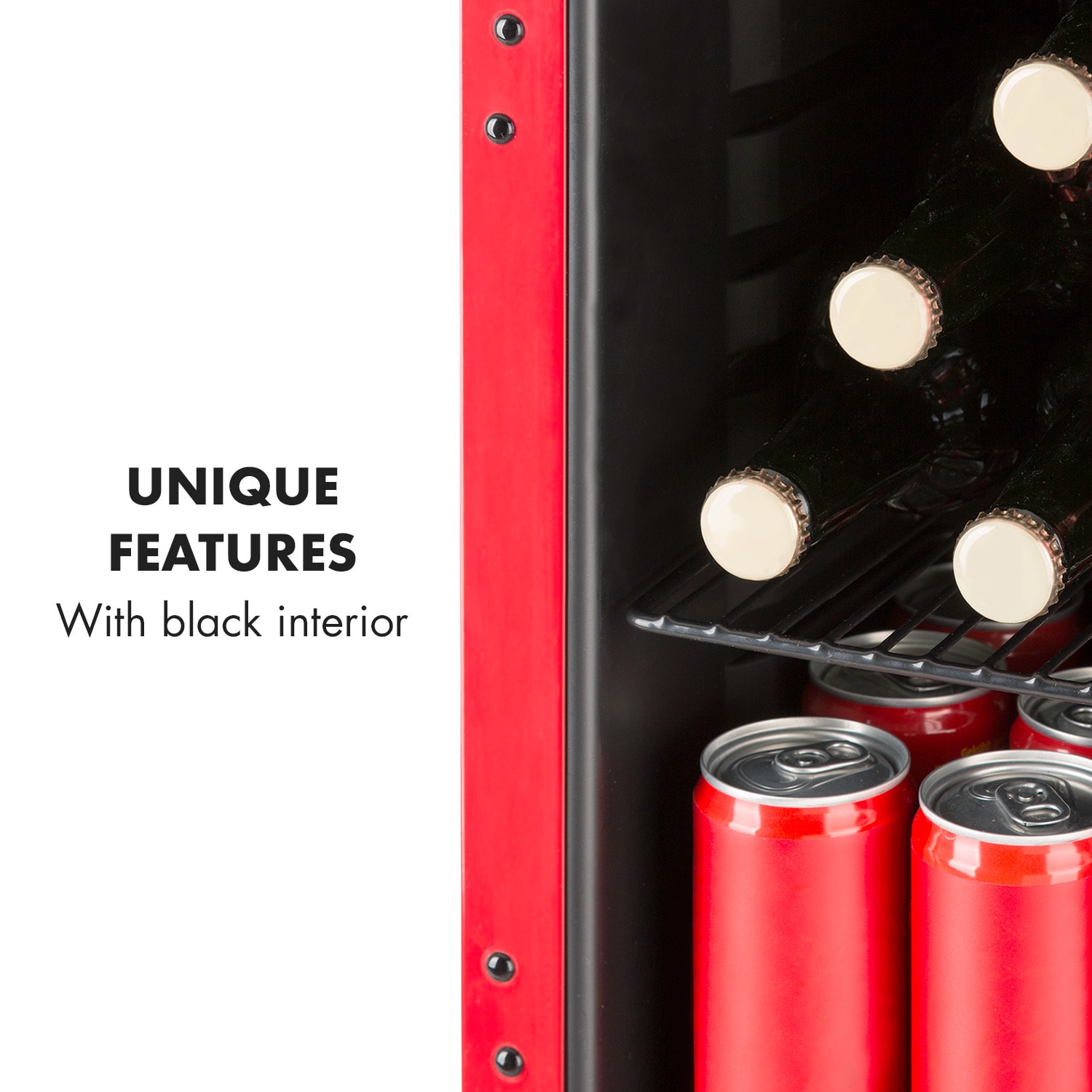 Klarstein PopLife 48, chladnička na nápoje, 0-10°C, retro dizajn – Obrázok 5