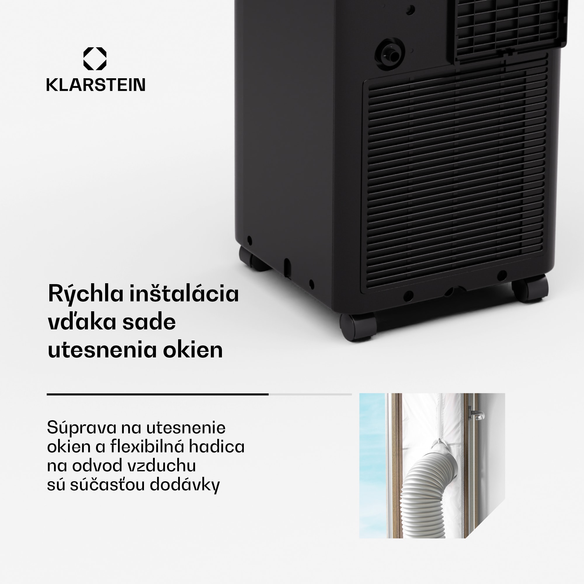 Klarstein Aero Ring 7K klimatizácia 7 000 BTU mobilná a smart pre max. 25 m² so hlasovým ovládaním – Obrázok 5