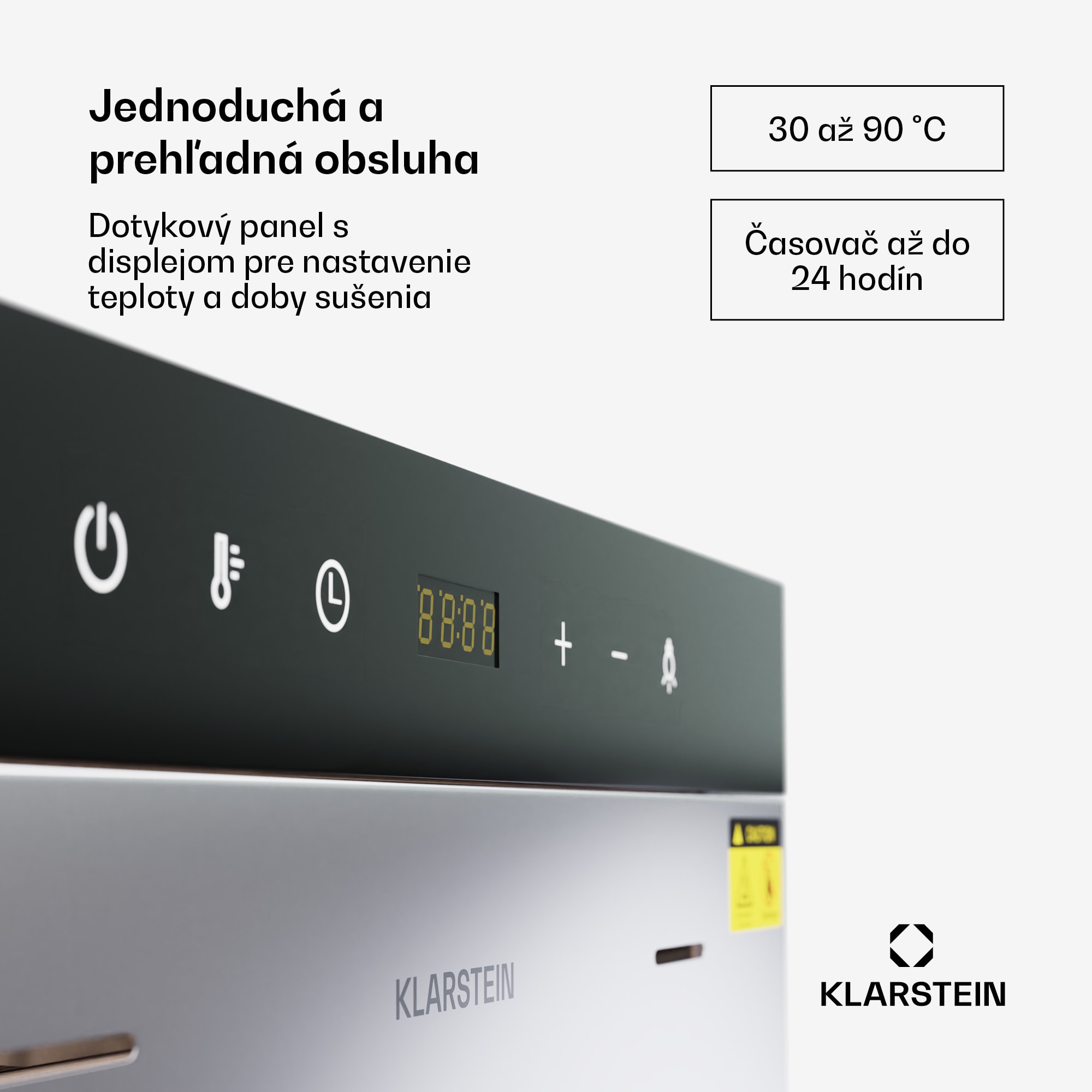 Klarstein MasterJerky 300 sušička, 2 000 W, 30 - 90 °C, 24h časovač, nehrdzavejúca oceľ – Obrázok 4
