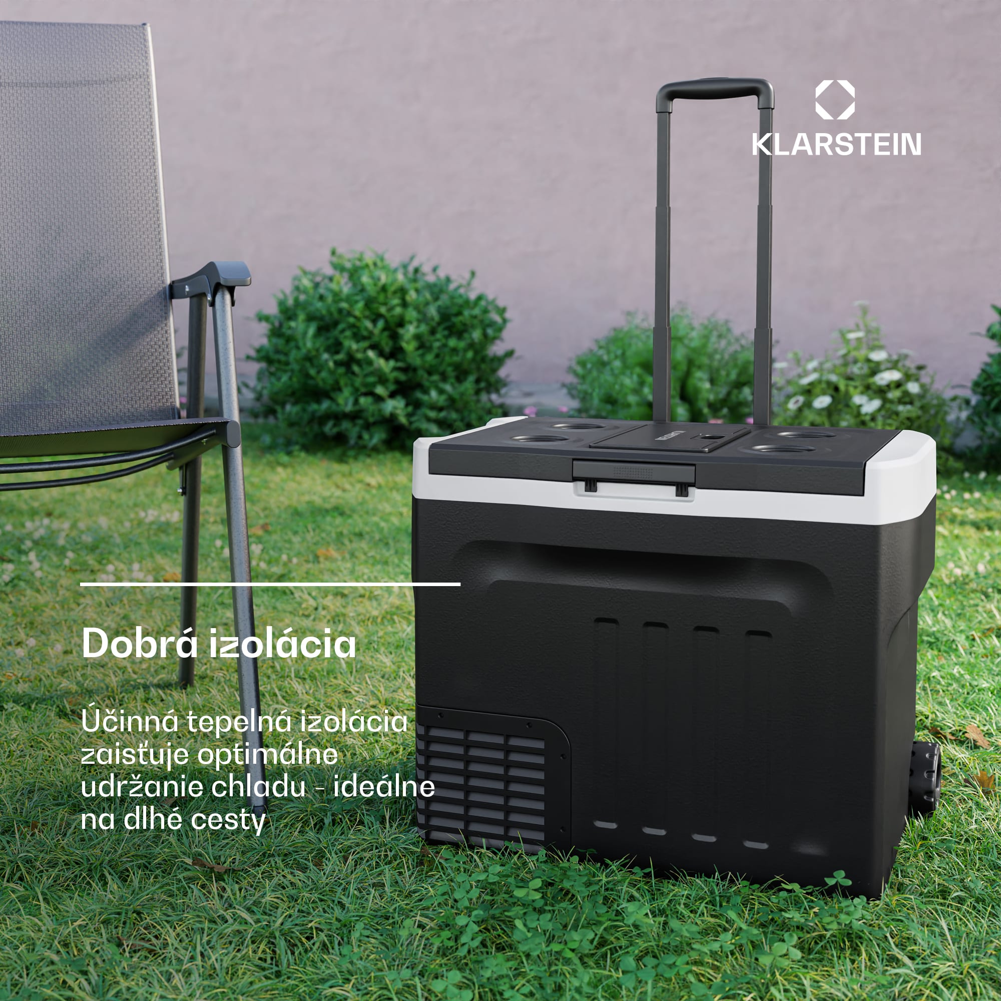 Klarstein PolarForce 40L kompresorový chladiaci box| LCD panel, osvetlenie, off-road, ochrana batérie, 12V/230V – Obrázok 5