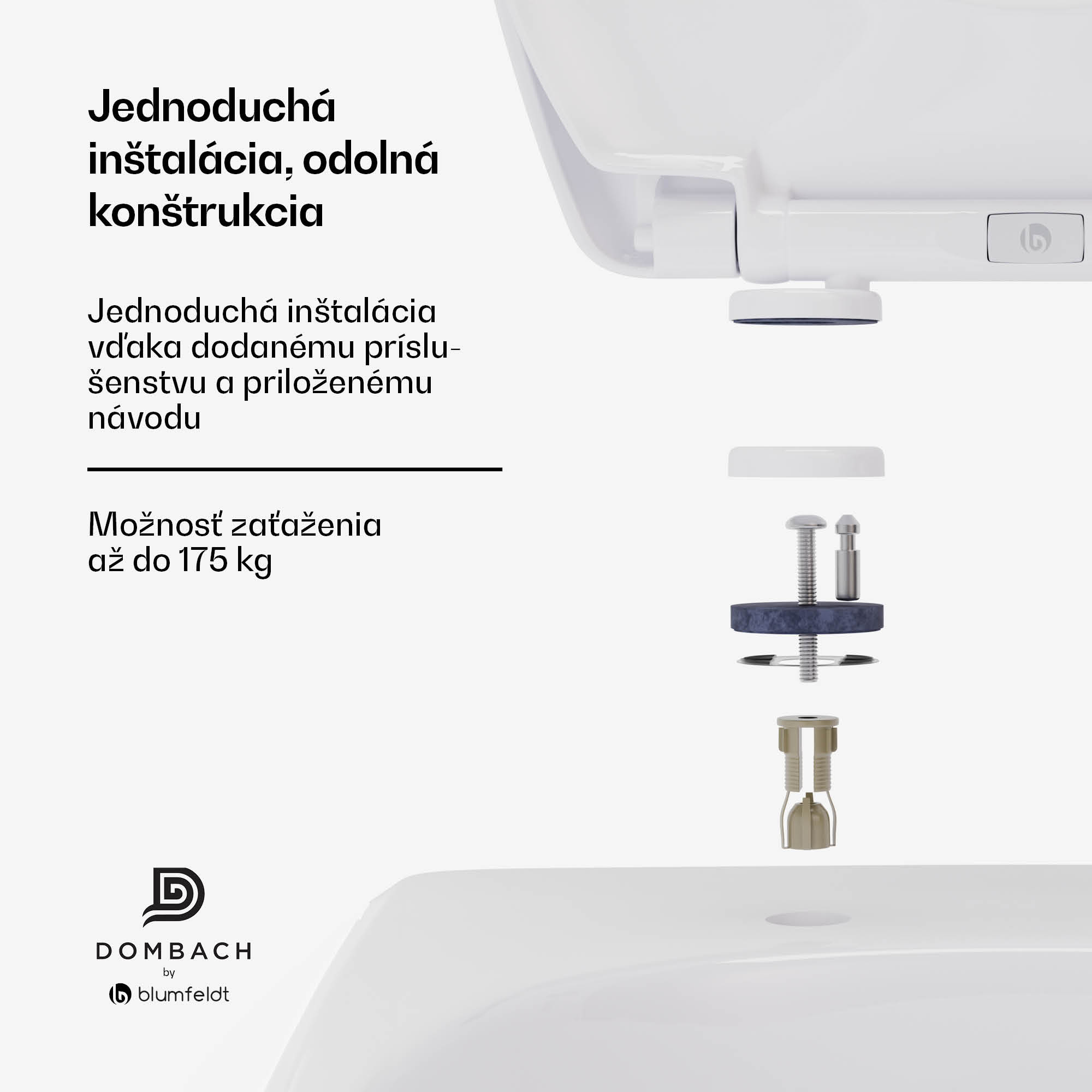 Blumfeldt Lil'Loo odnímateľné detské záchodové sedadlo, antibakteriálne, soft-close, do 175 kg – Obrázok 4