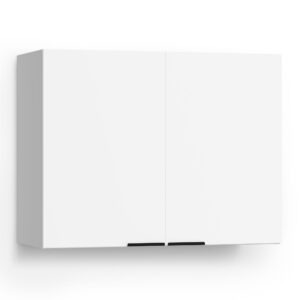 Blumfeldt WoodVista vysoká skrinka, Soft-Close, hliníkové rukoväte, udržateľné materiály