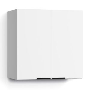 Blumfeldt WoodVista vysoká skrinka, Soft-Close, hliníkové rukoväte, udržateľné materiály