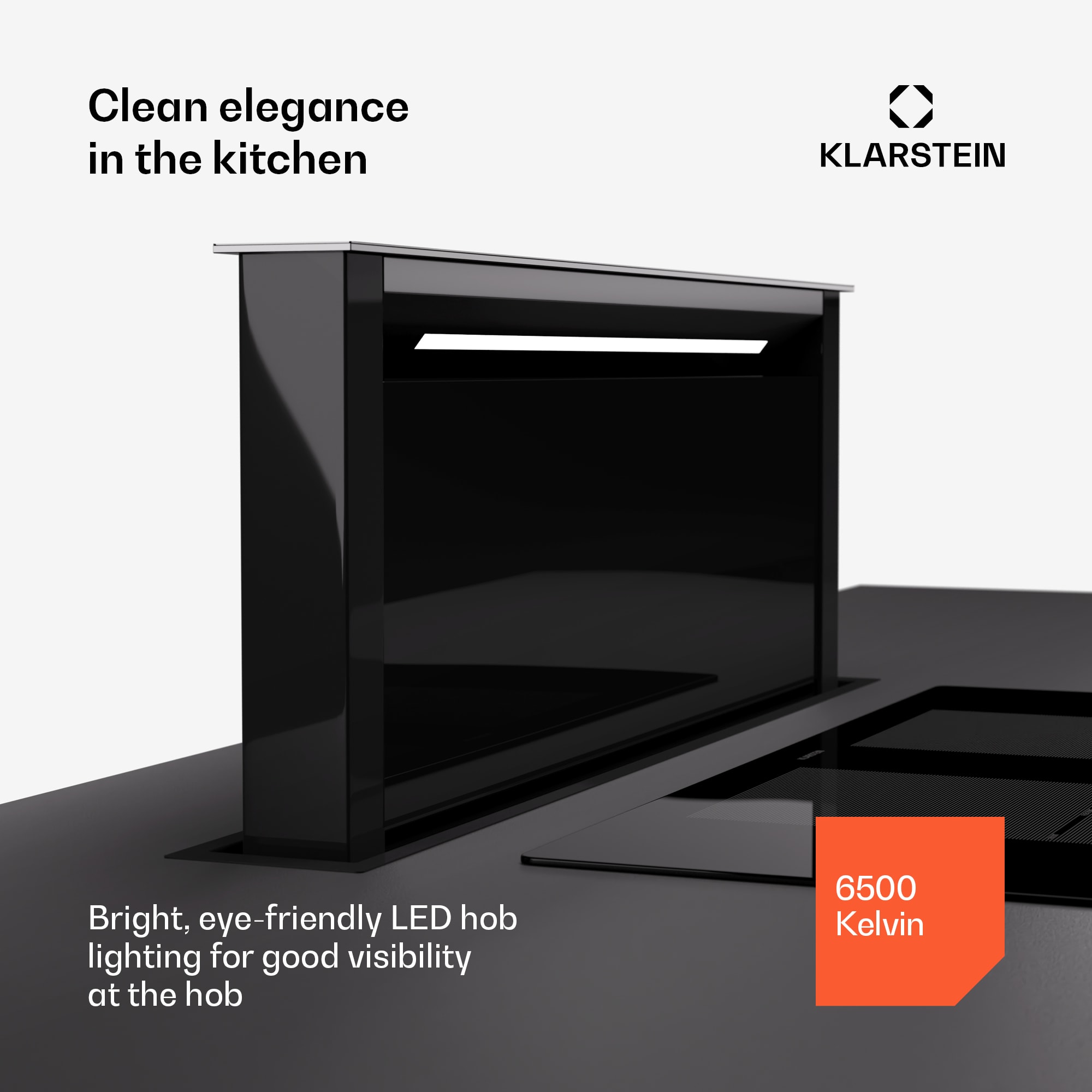 Klarstein Royal Flush Eco 75 digestor 75 cm 650 m³/h EEK A++ vrátane filtrov s aktívnym uhlím – Obrázok 2