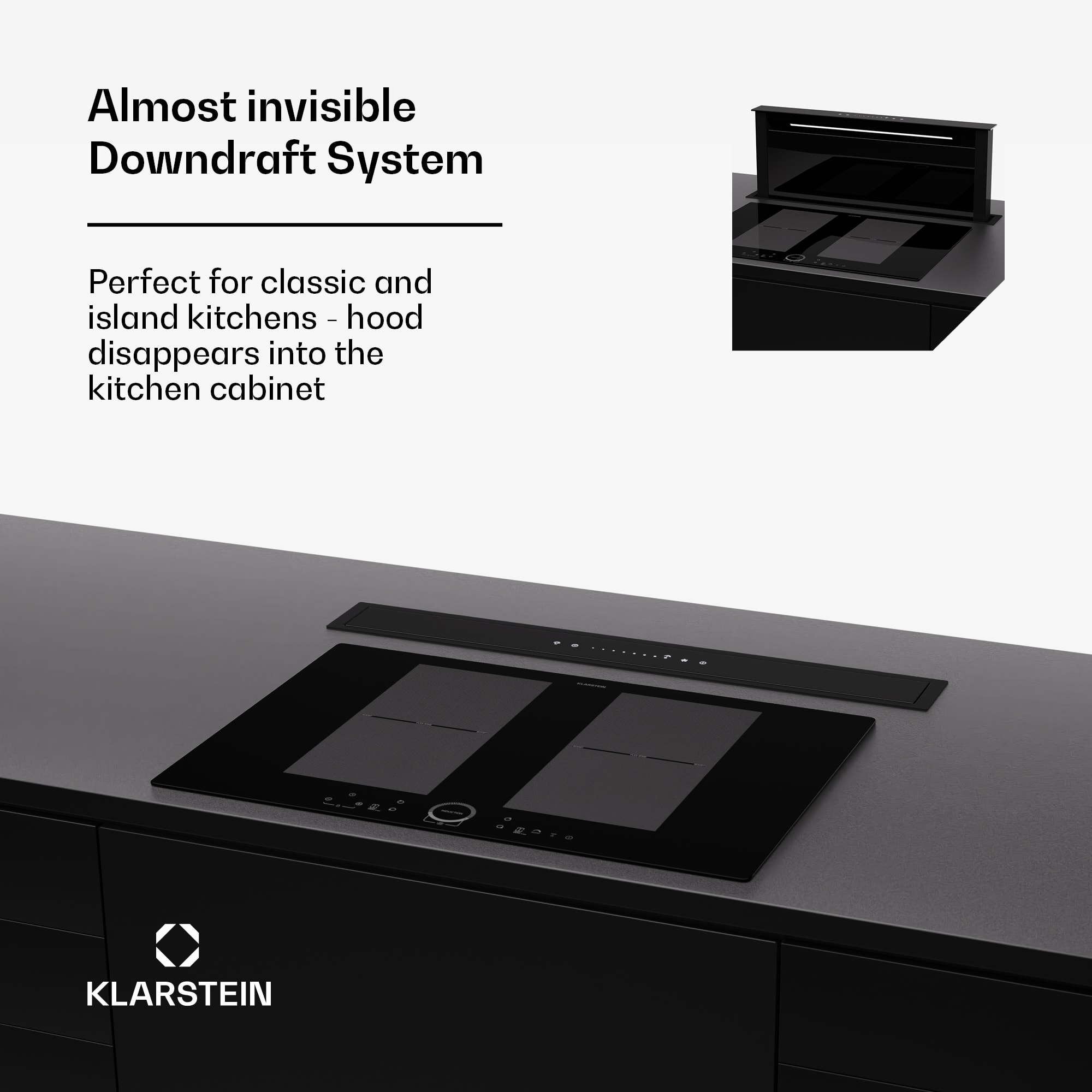 Klarstein Royal Flush Eco 75 digestor 75 cm 650 m³/h EEK A++ vrátane filtrov s aktívnym uhlím – Obrázok 4