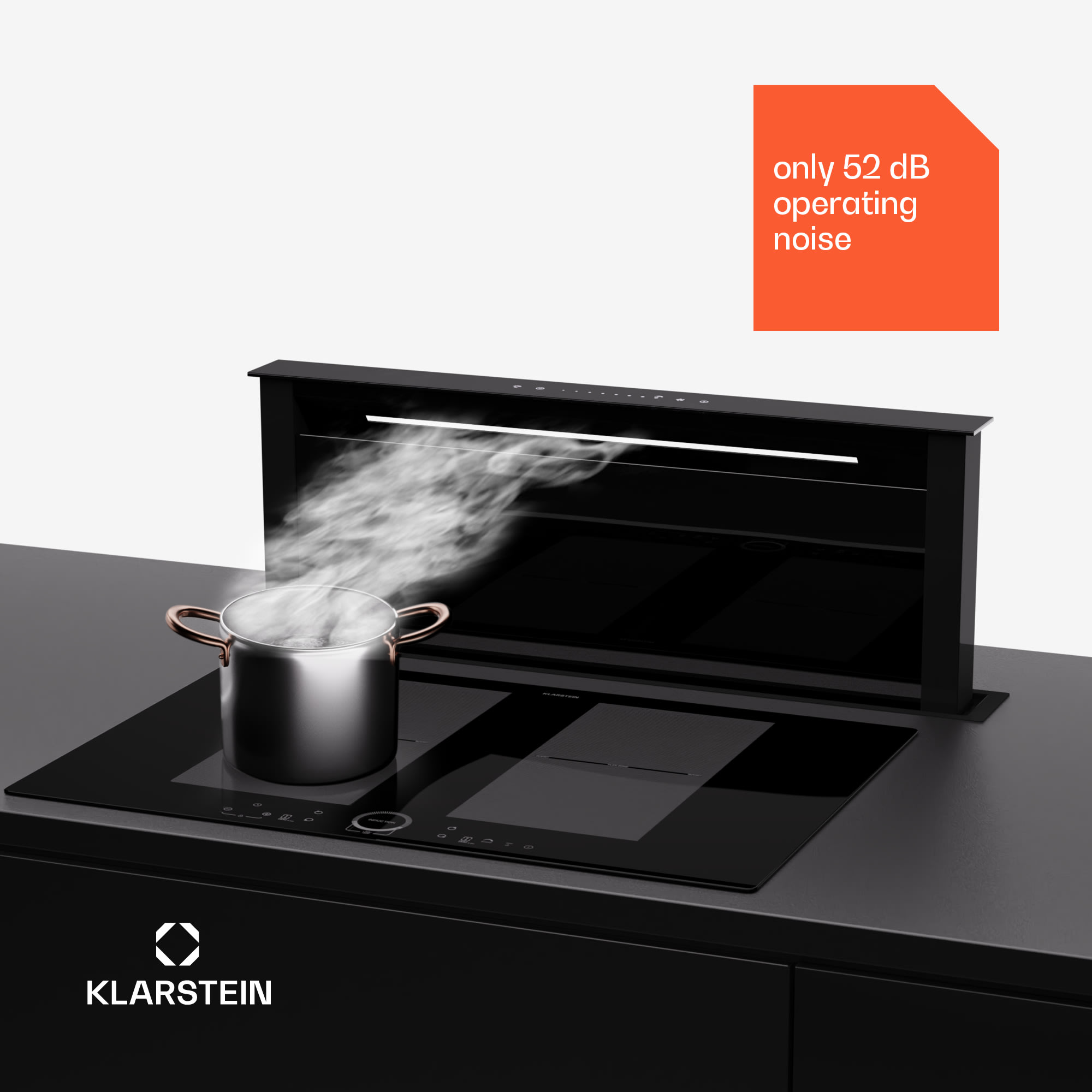 Klarstein Royal Flush Eco 75 digestor 75 cm 650 m³/h EEK A++ vrátane filtrov s aktívnym uhlím – Obrázok 5