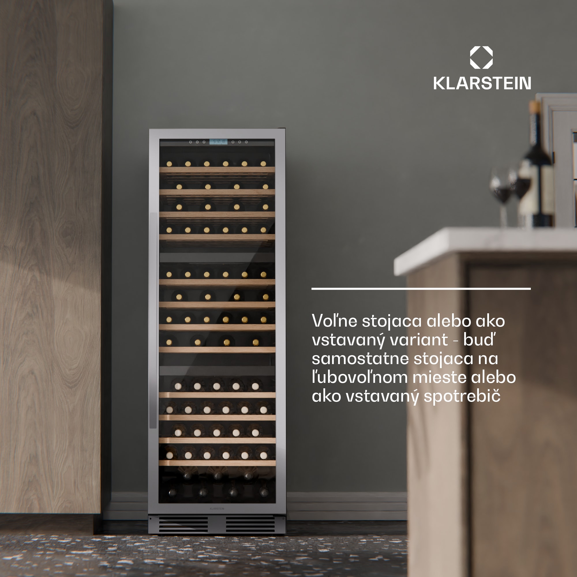 Klarstein Vinovilla Trio chladnička na víno, 143 fliaš, 3 zóny, 38 dB, 12 políc, kompresor, 413 litrov – Obrázok 3