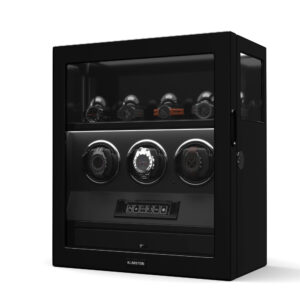 Klarstein SecureTouch naťahovač hodiniek, 3+4 hodinky, motor Mabuchi, klavírny lak, 41 režimov, zámok, LED diódy