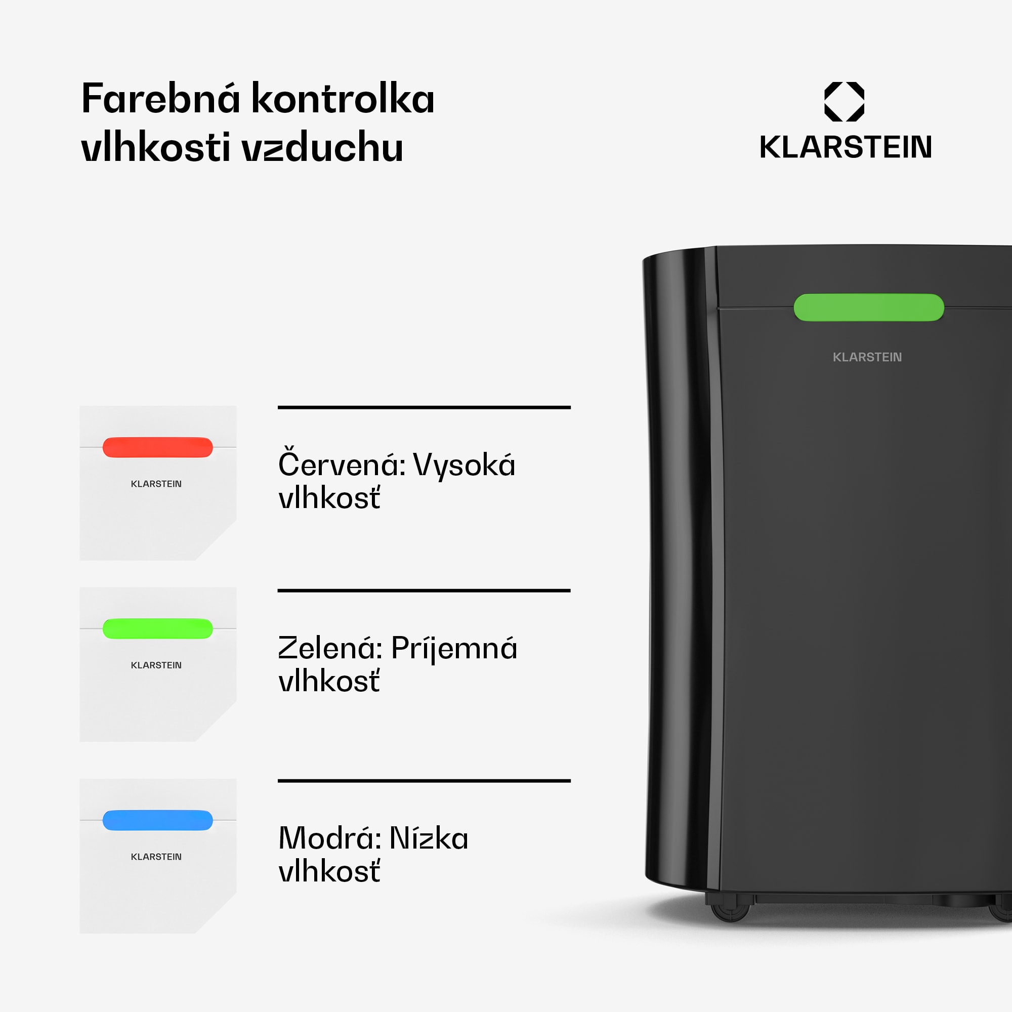 Klarstein AeroDry Smart 12 odvlhčovač vzduchu, 12 l/deň, 25-30m², senzor vlhkosti, ovládanie pomocou aplikácie, 135 m³/h – Obrázok 4