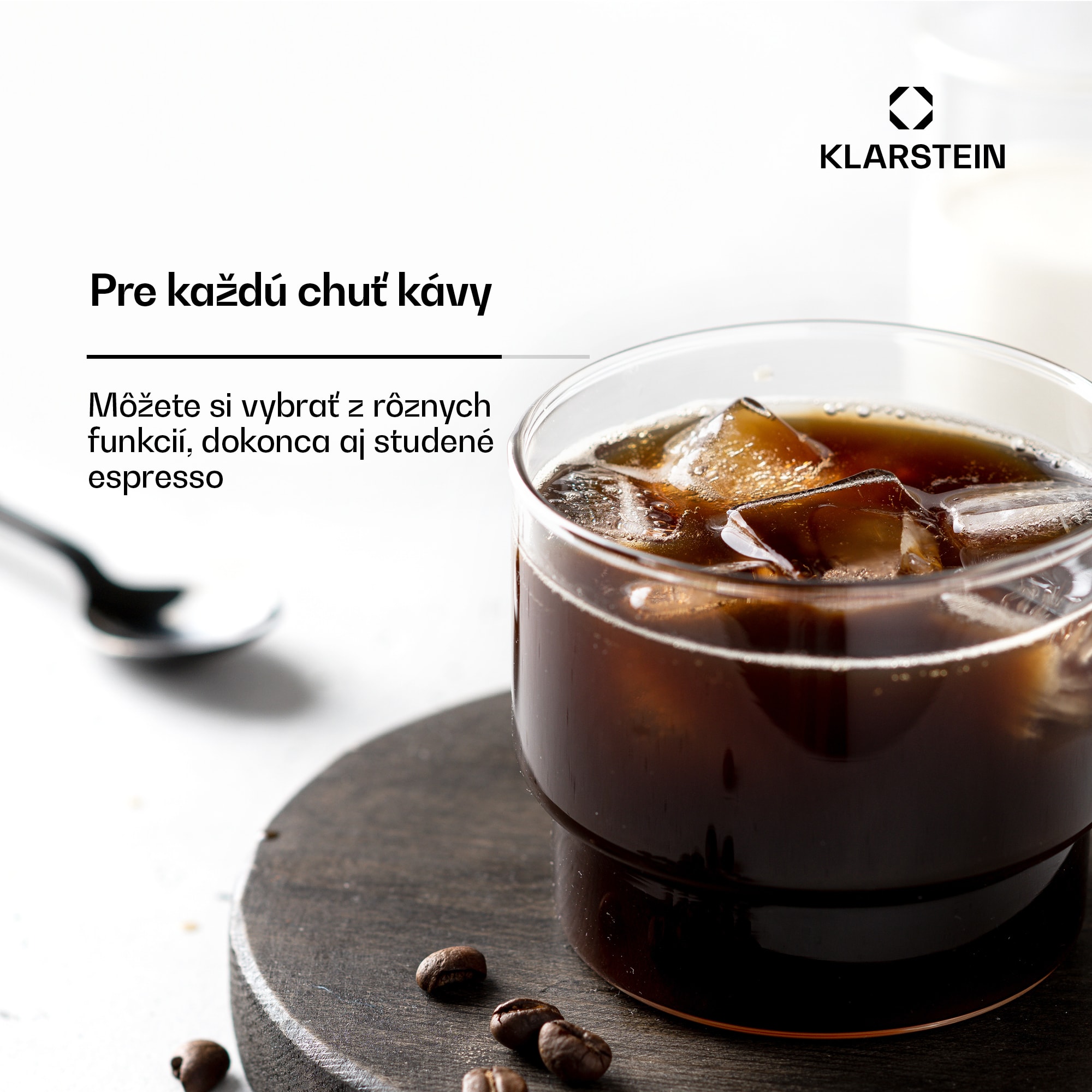 Klarstein SteelPresso Slim Touch kávovar, portafilter, dotykový displej – Obrázok 5