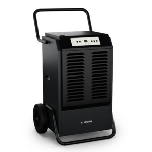 Klarstein DuraDry 90L odvlhčovač vzduchu, 90 l/deň, 120-180 m², nehrdzavejúca oceľ, mobilný, 450 m³/h