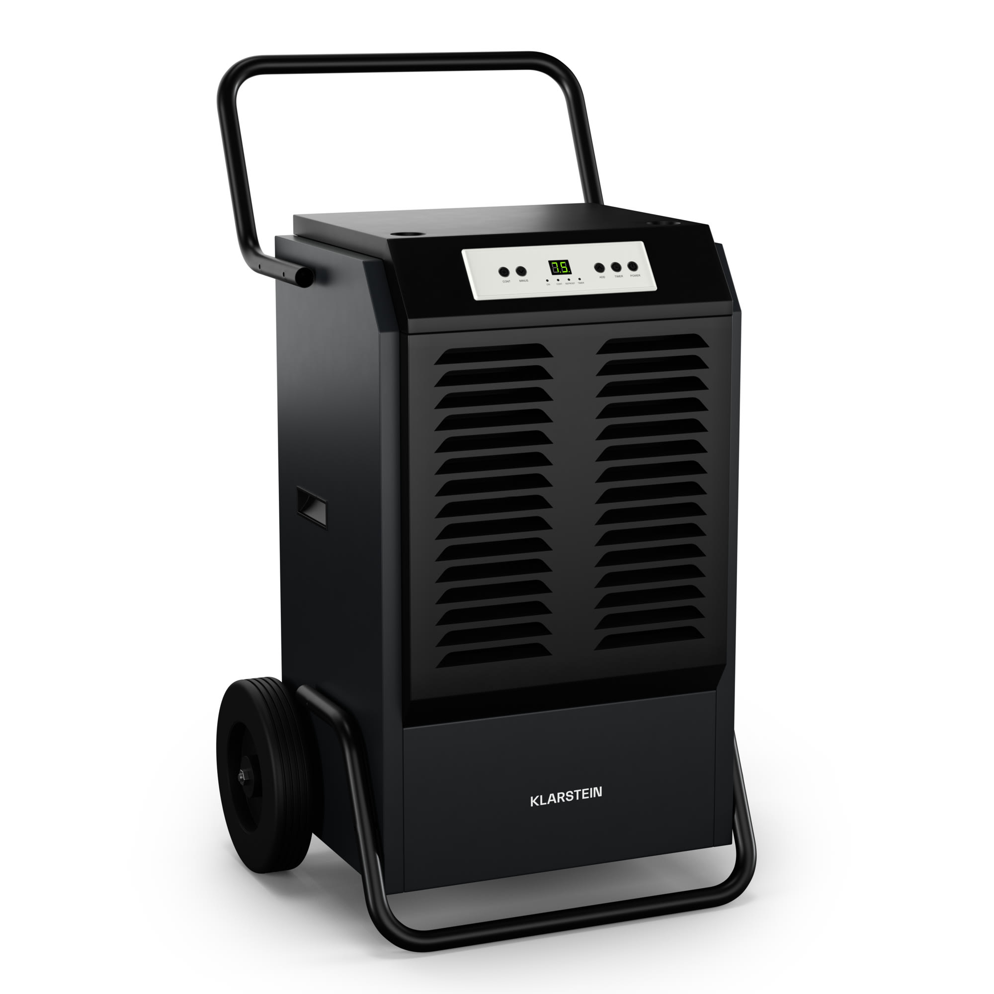 Klarstein DuraDry 90L odvlhčovač vzduchu, 90 l/deň, 120-180 m², nehrdzavejúca oceľ, mobilný, 450 m³/h