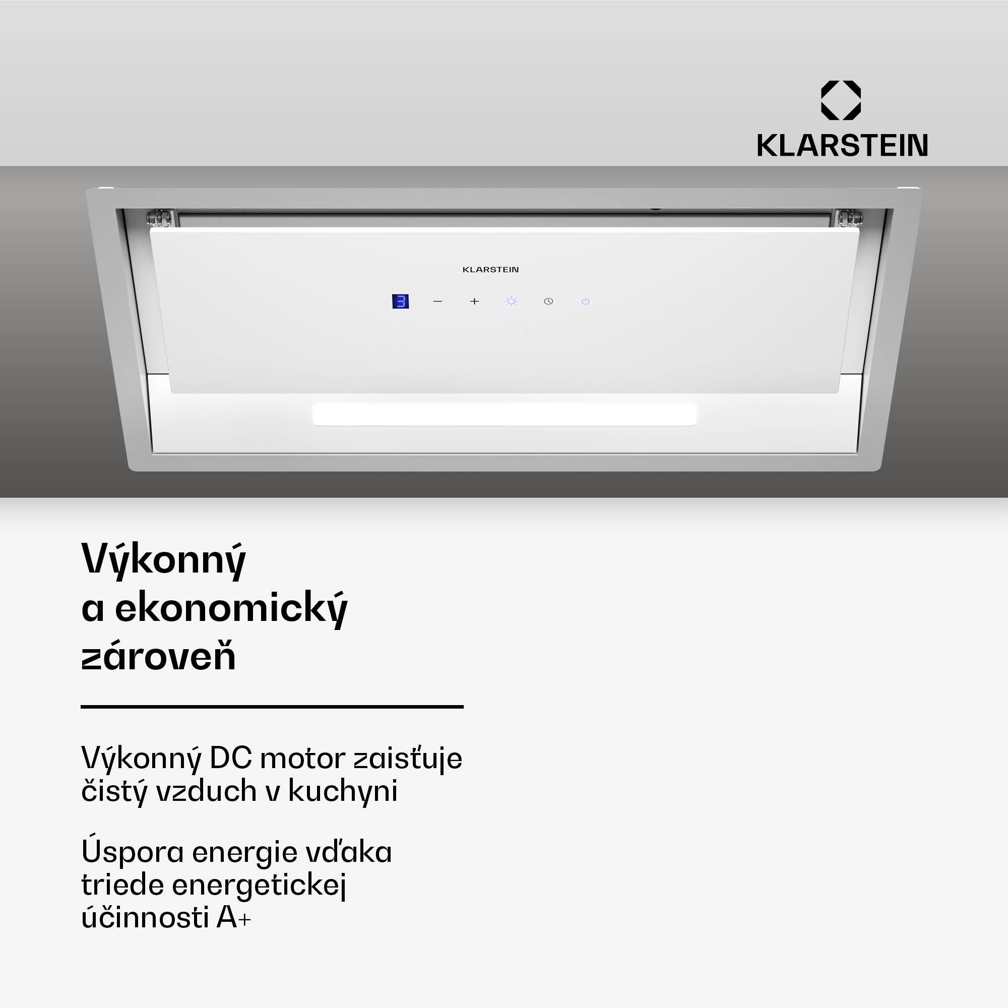 Klarstein Ventimate digestor, dotykové ovládanie, odsávanie/recirkulácia, EEK A+, 3 úrovne, LED, tichý – Obrázok 3