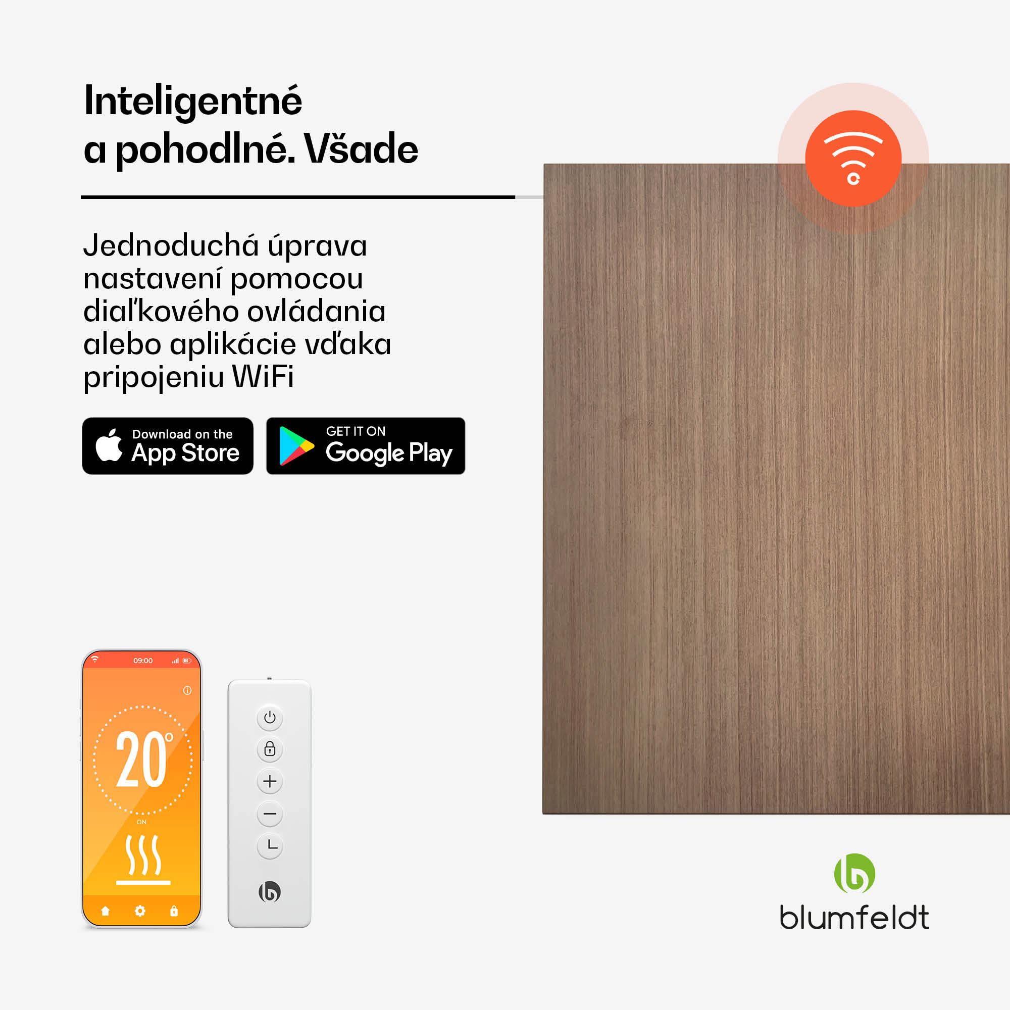 Blumfeldt Heat Square, Infračervené vykurovanie, WiFi ovládanie, 350 W, IP44 – Obrázok 2